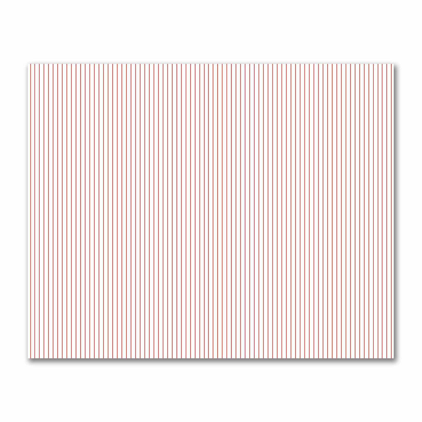 Off-White Cotton Sateen Fabric with Fine Red Stripes, FACS-1410-151