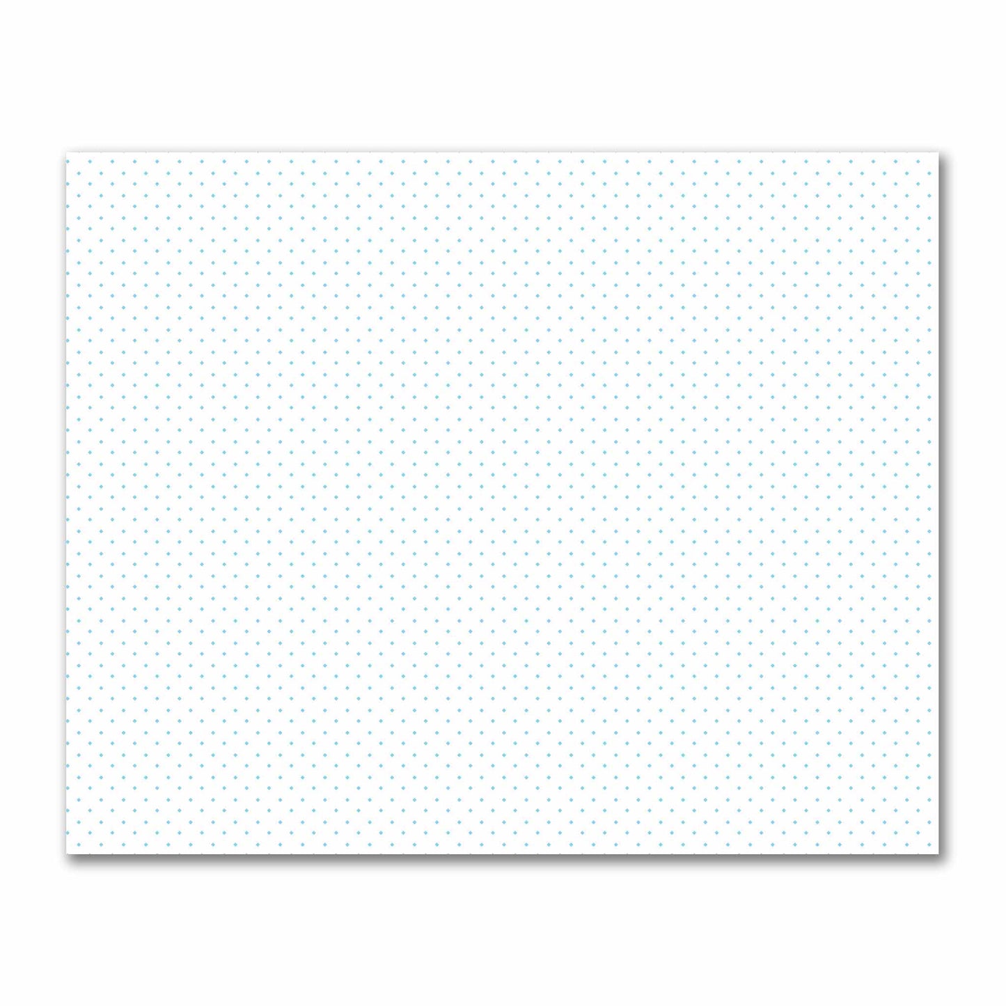 Off-White Cotton Sateen Fabric with Blue Diamonds, FACS-1430-101