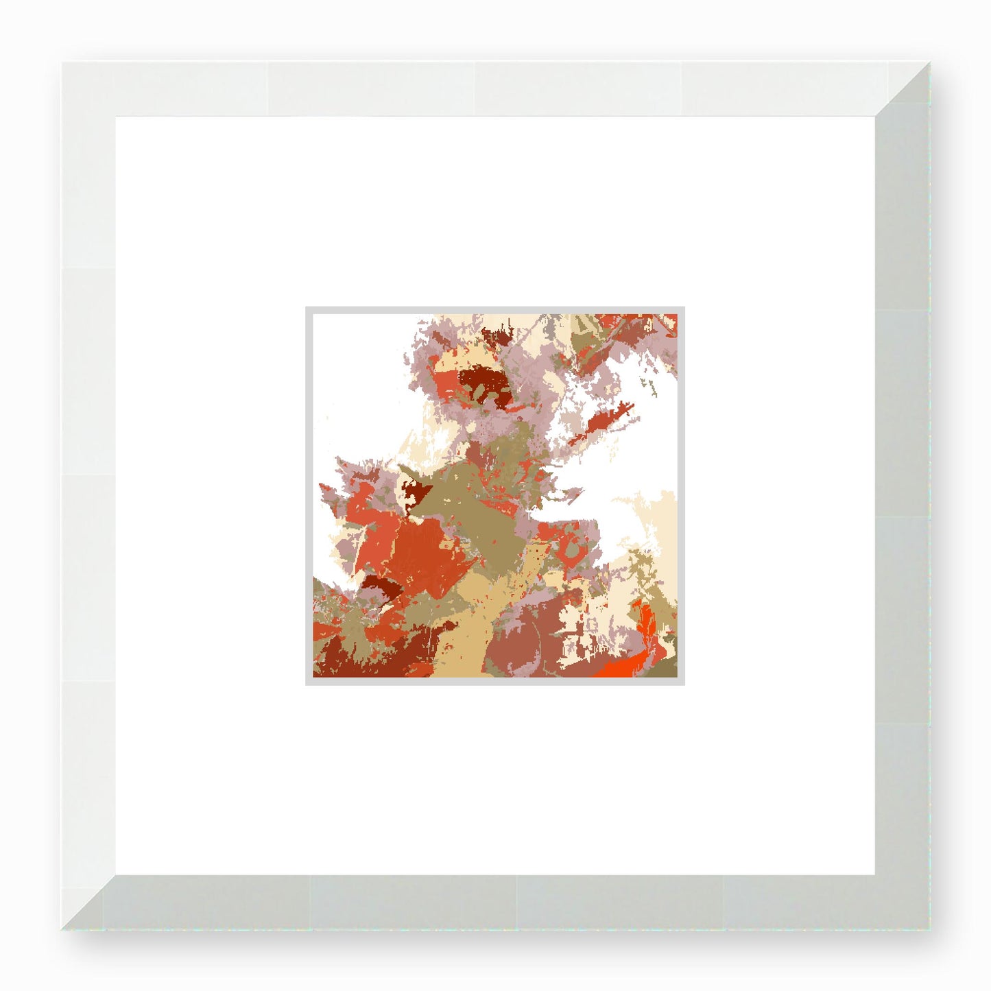 Framed Graphic Art Print, Faux Mat - 12x12 inches | FMS-1130-7694, Prints, Graphic art, White Frame, 30 x 30 cm ,12 x 12 inches