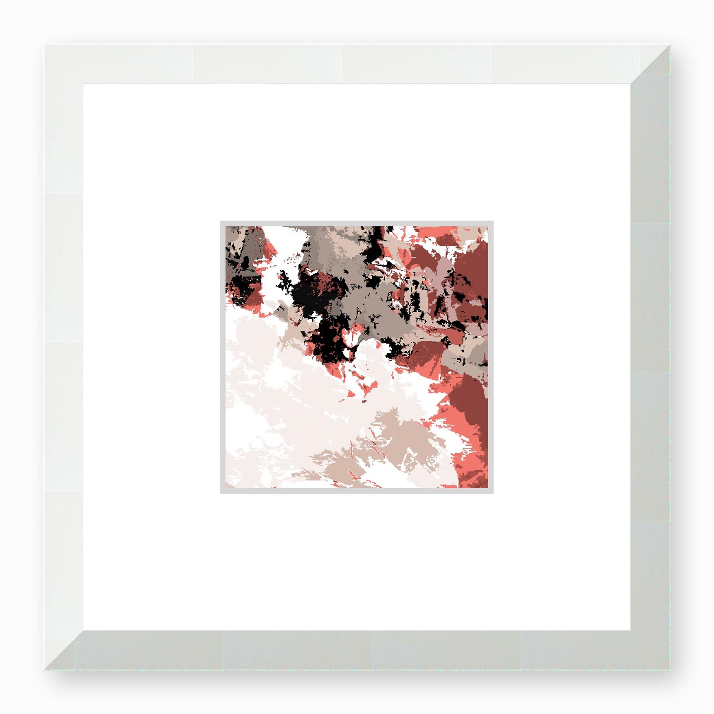 Framed Graphic Art Print, Faux Mat - 12x12 inches | FMS-1130-7695, Prints, Graphic art, White Frame, 30 x 30 cm ,12 x 12 inches