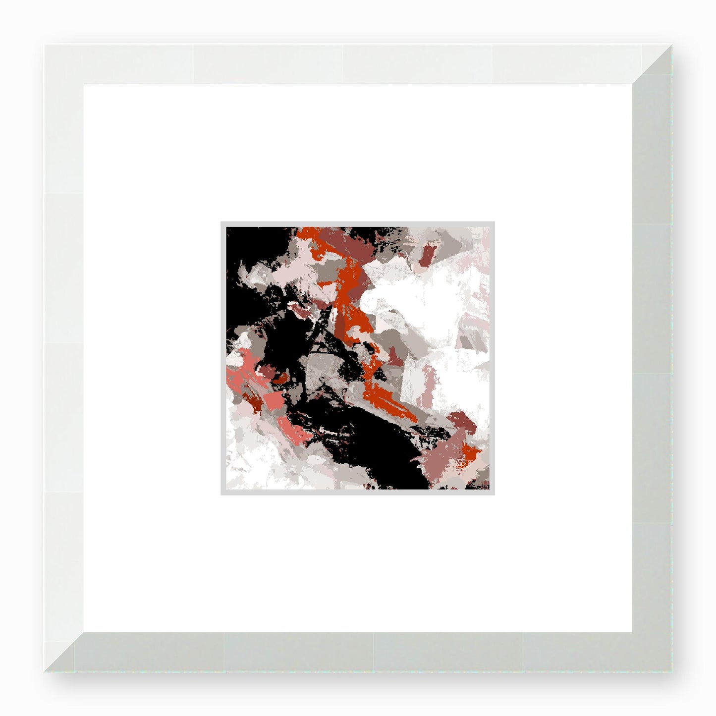 Framed Graphic Art Print, Faux Mat - 12x12 inches | FMS-1130-7696, Prints, Graphic art, White Frame, 30 x 30 cm ,12 x 12 inches