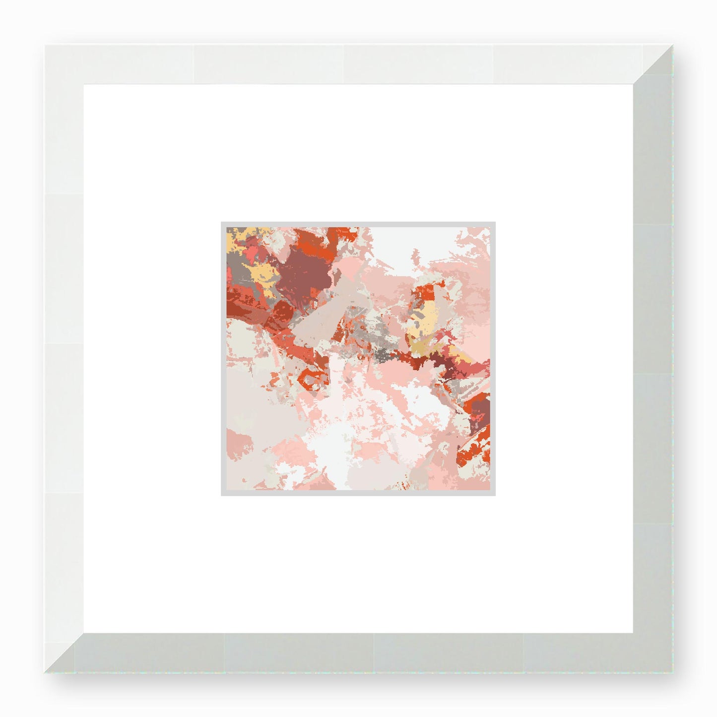 Framed Graphic Art Print, Faux Mat - 12x12 inches | FMS-1130-7698, Prints, Graphic art, White Frame, 30 x 30 cm ,12 x 12 inches