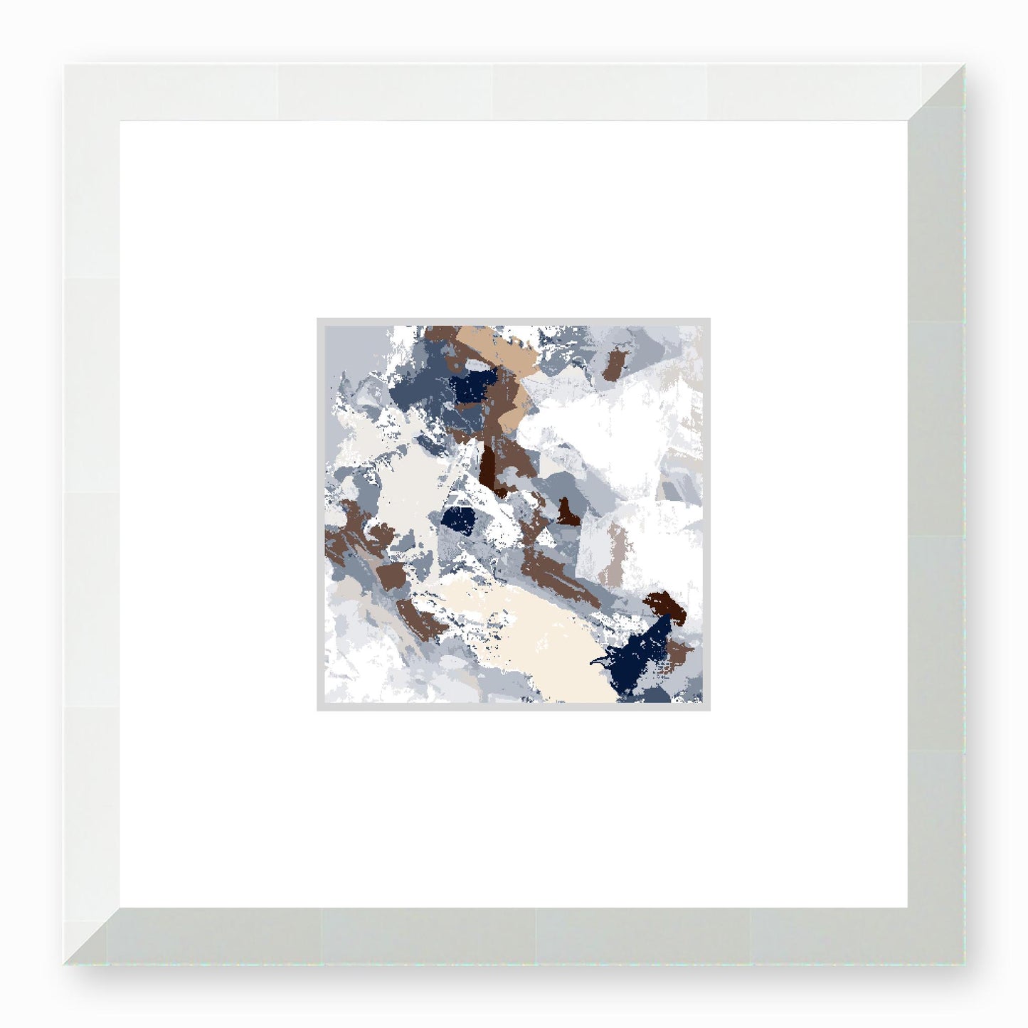 Framed Graphic Art Print, Faux Mat - 12x12 inches | FMS-1162-7690, Prints, Graphic art, White Frame, 30 x 30 cm ,12 x 12 inches