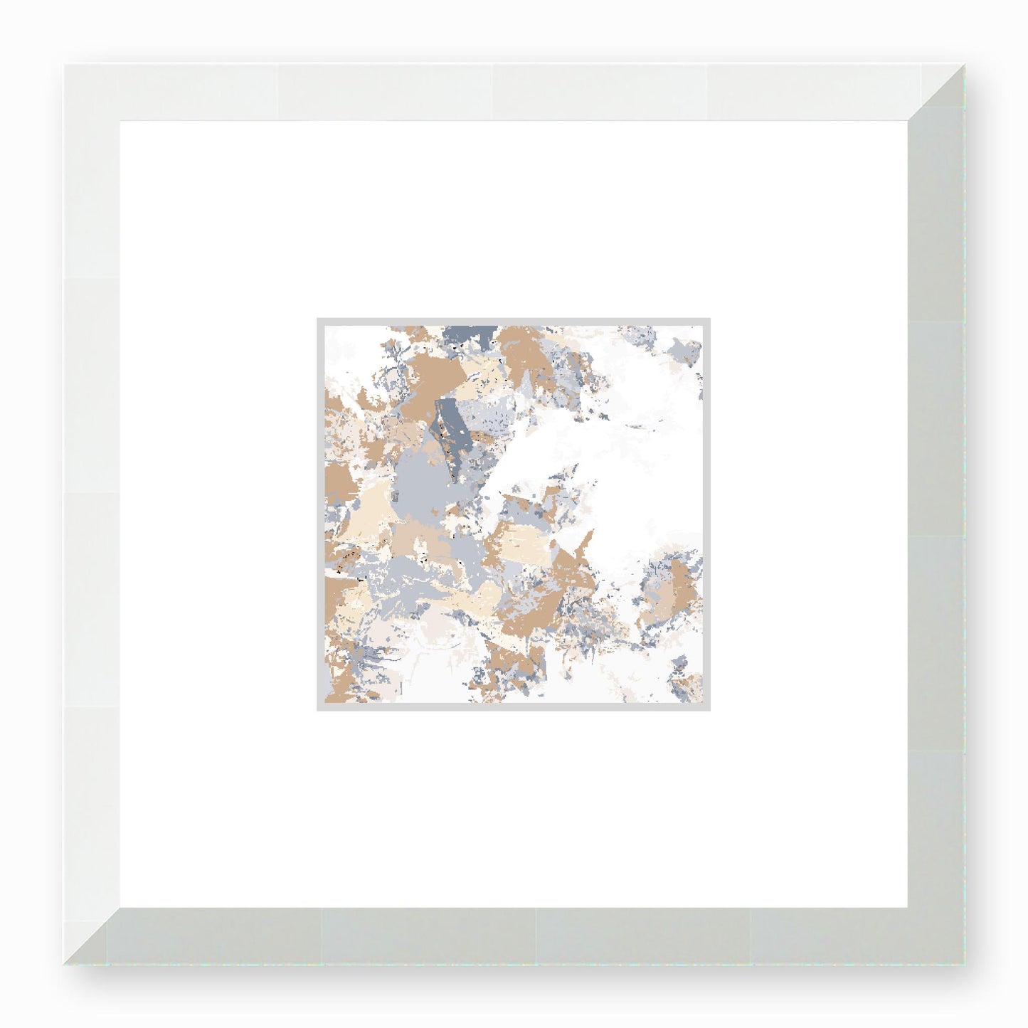 Framed Graphic Art Print, Faux Mat - 12x12 inches | FMS-1163-7695, Prints, Graphic art, White Frame, 30 x 30 cm ,12 x 12 inches