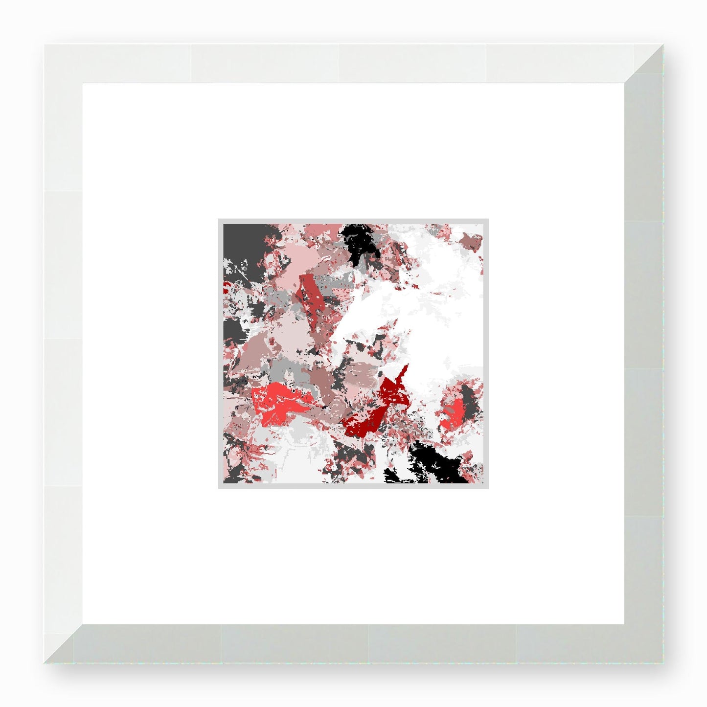 Framed Graphic Art Print, Faux Mat - 12x12 inches | FMS-1192-7695, Prints, Graphic art, White Frame, 30 x 30 cm ,12 x 12 inches