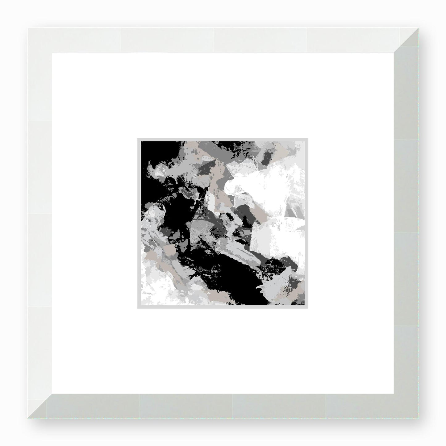 Framed Graphic Art Print, Faux Mat - 12x12 inches | FMS-1200-7690, Prints, Graphic art, White Frame, 30 x 30 cm ,12 x 12 inches