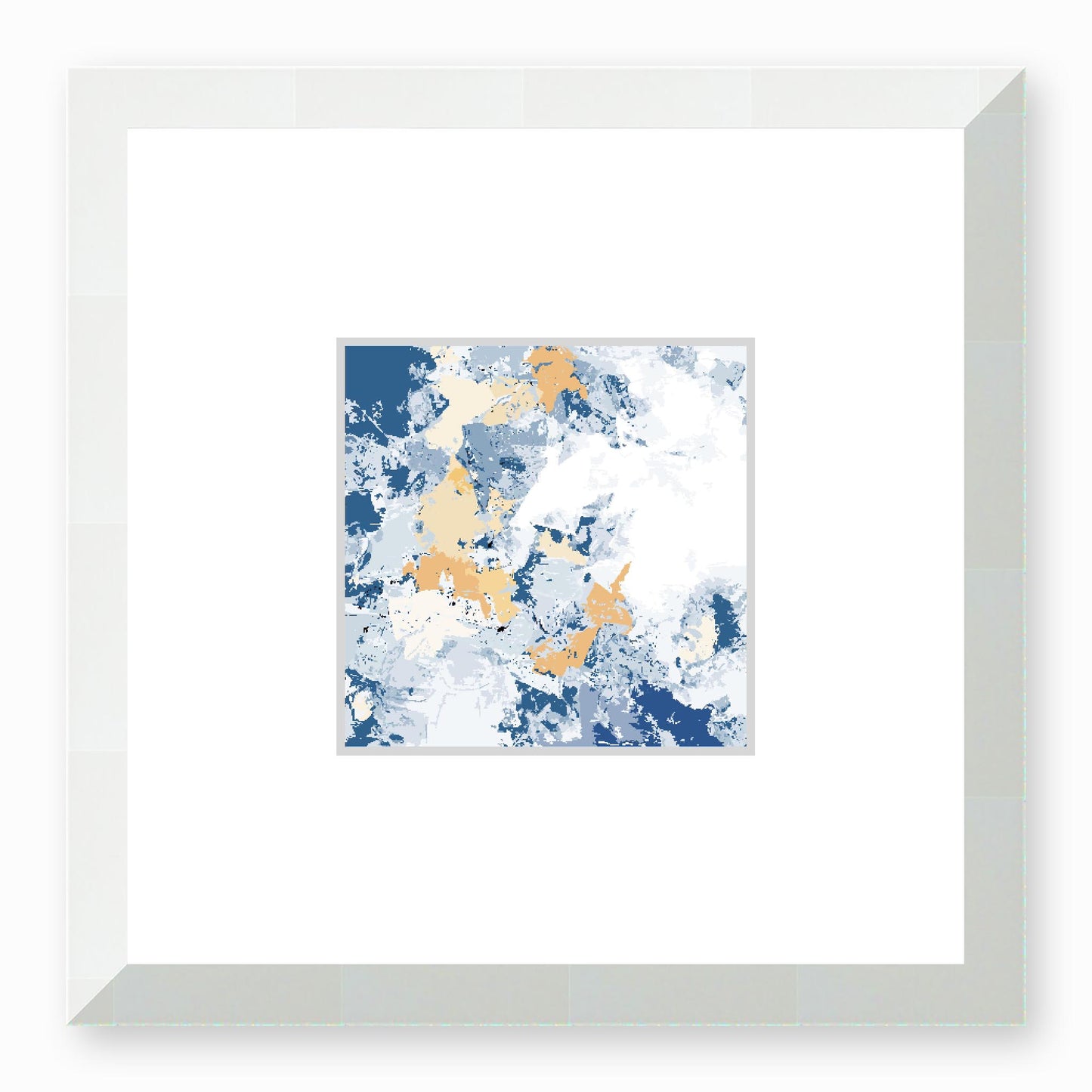 Framed Graphic Art Print, Faux Mat - 12x12 inches | FMS-1230-7695, Prints, Fine art, White Frame, 30 x 30 cm ,12 x 12 inches