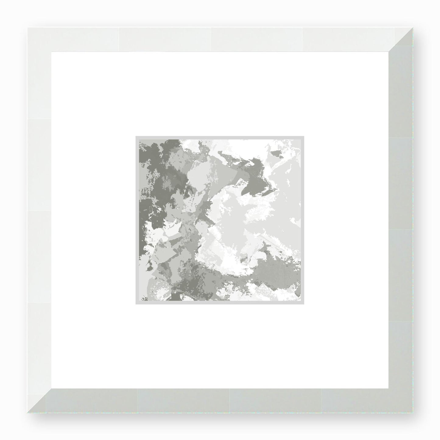 Framed Graphic Art Print, Faux Mat - 12x12 inches | FMS-1240-7691, Prints, Fine art, White Frame, 30 x 30 cm ,12 x 12 inches