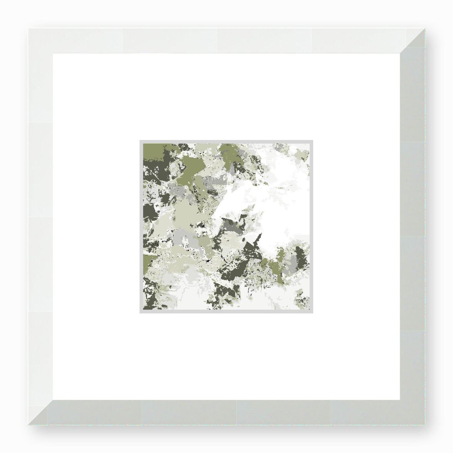 Framed Graphic Art Print, Faux Mat - 12x12 inches | FMS-1240-7695, Prints, Fine art, White Frame, 30 x 30 cm ,12 x 12 inches