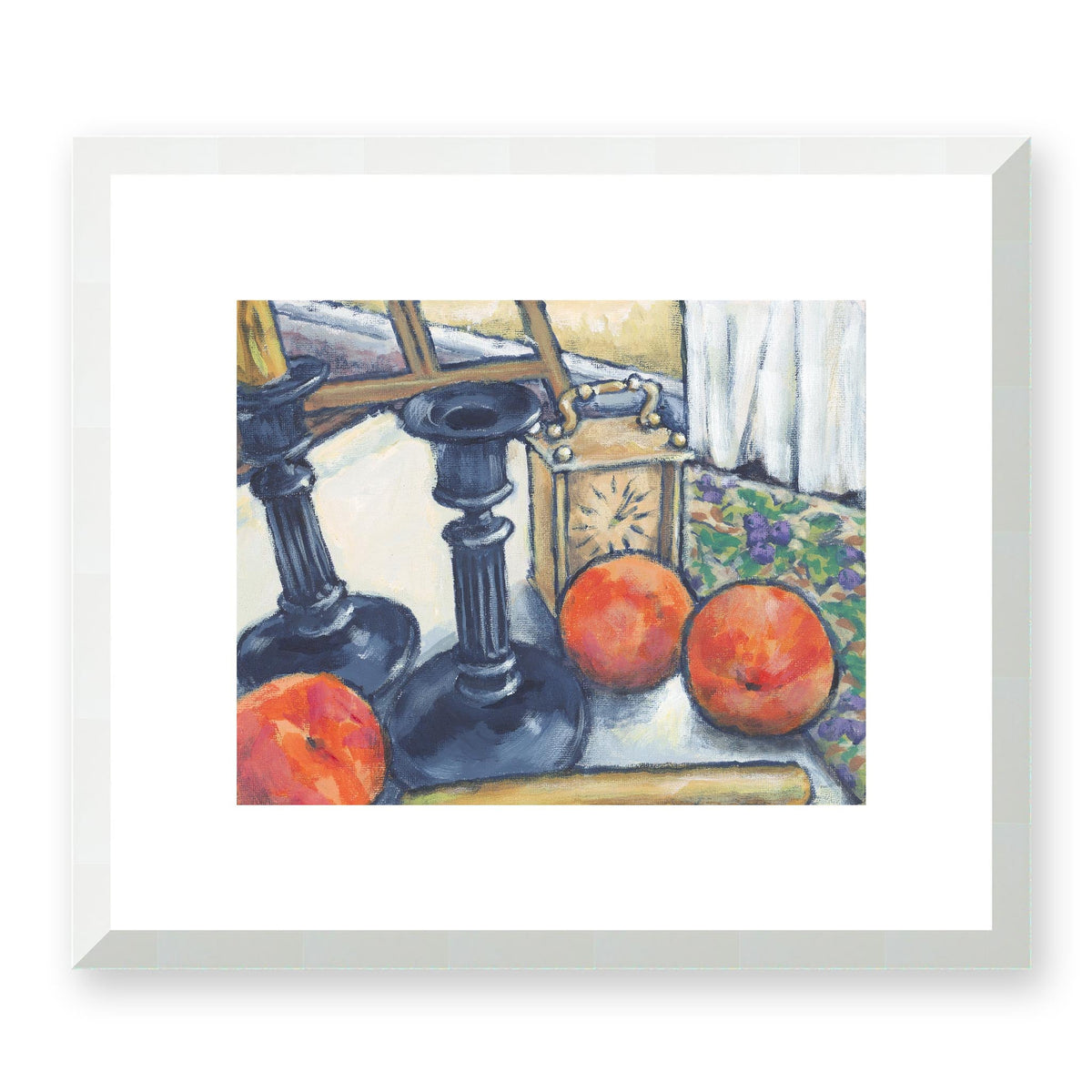 The Candlestick Still Life Fine Art Print | 36 x 30 cm / 14 x 12 inches | White Frame