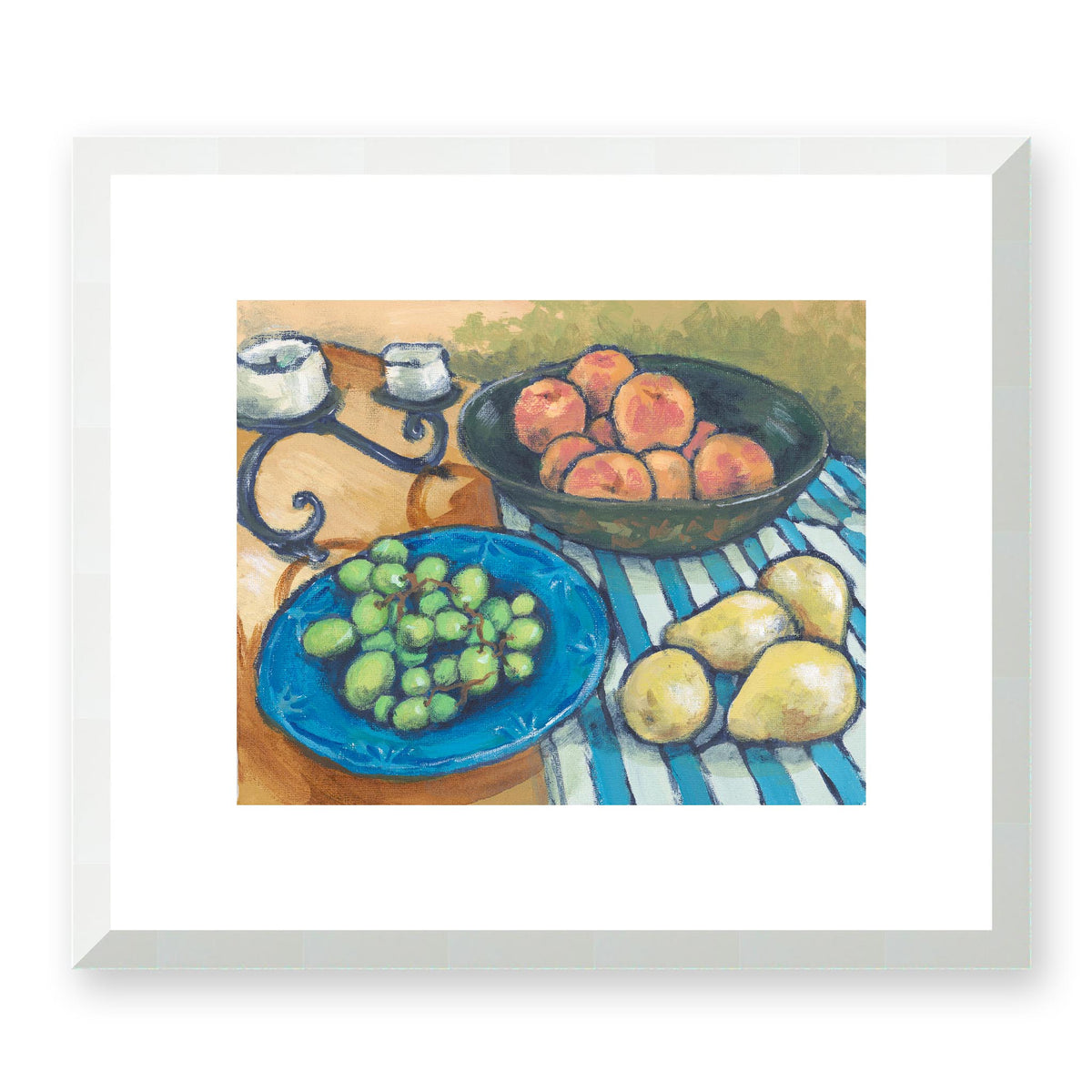 The Summer Platter Fine Art Print | 36 x 30 cm / 14 x 12 inches | White Frame