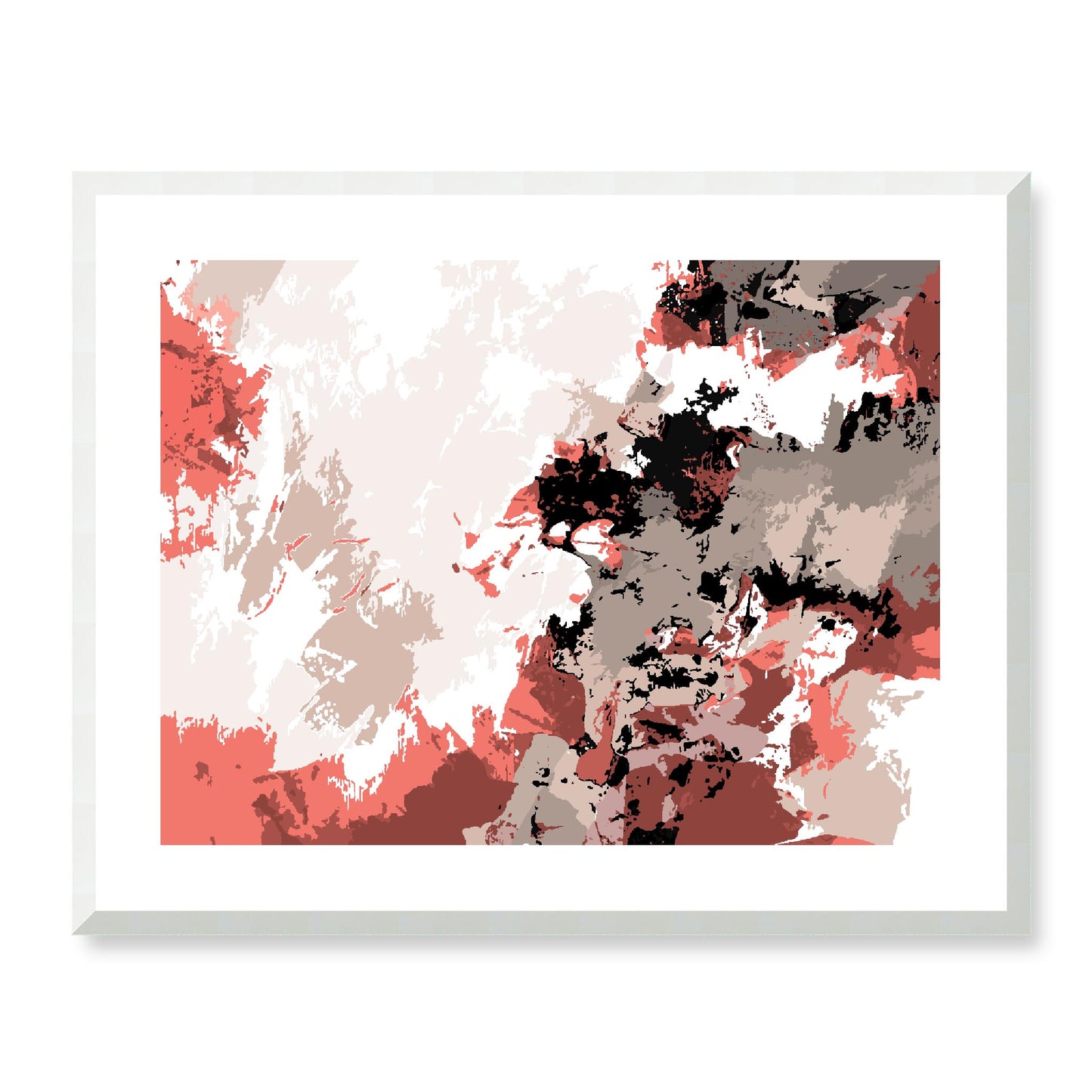 Framed Graphic Art Print, White Mat - 12x10 16x13 20x16 28x22 inches | FPH-1130-7696, Prints, Graphic art, White Frame, 71 x 56 cm ,28 x 22 inches