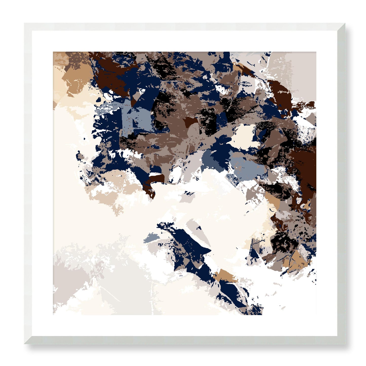 Framed Graphic Art Print, White Mat - 8x8 12x12 16x16 20x20 24x24 28x28 inches | FPS-1161-7693, Prints, Graphic art, White Frame, 71 x 71 cm ,28 x 28 inches