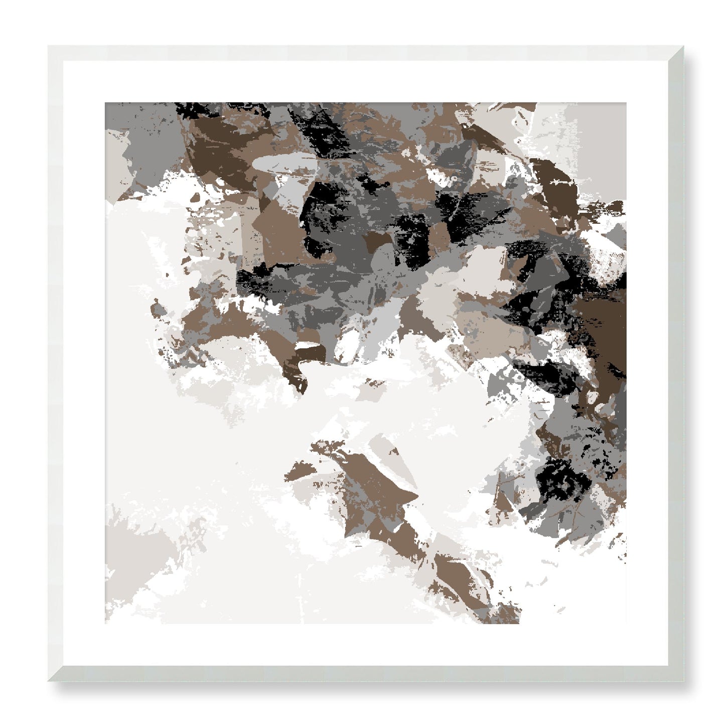Framed Graphic Art Print, White Mat - 8x8 12x12 16x16 20x20 24x24 28x28 inches | FPS-1171-7693, Prints, Graphic art, White Frame, 71 x 71 cm ,28 x 28 inches