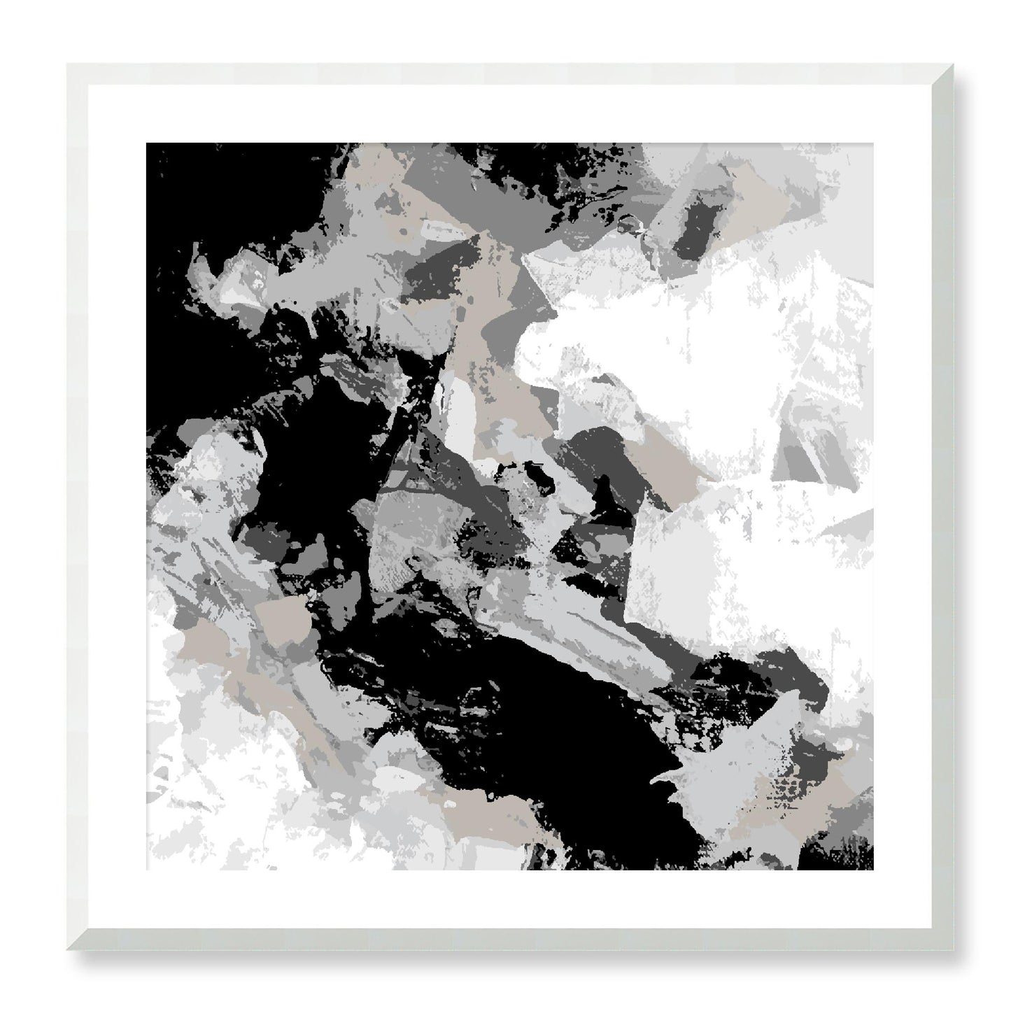 Framed Graphic Art Print, White Mat - 8x8 12x12 16x16 20x20 24x24 28x28 inches | FPS-1200-7690, Prints, Graphic art, White Frame, 71 x 71 cm ,28 x 28 inches