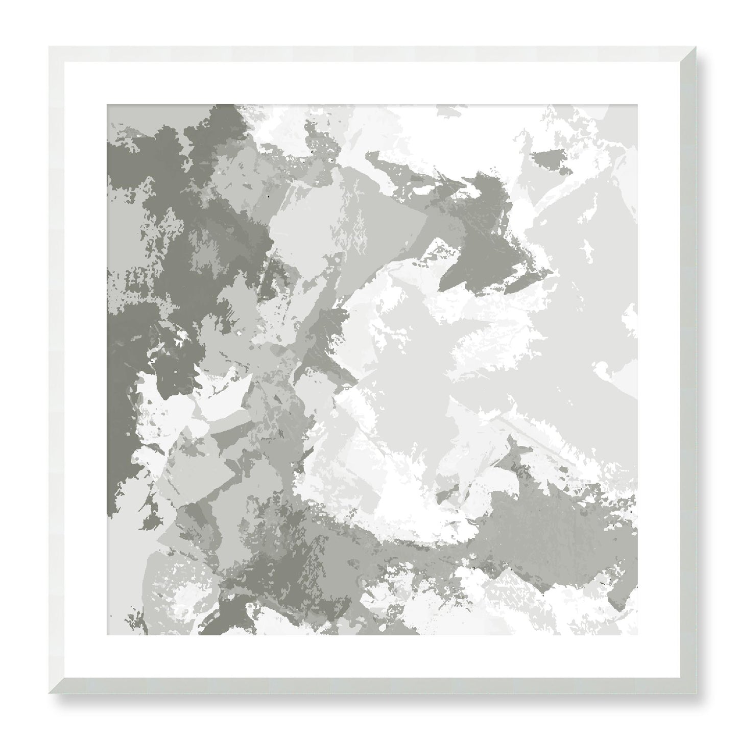 Framed Graphic Art Print, White Mat - 8x8 12x12 16x16 20x20 24x24 28x28 inches | FPS-1240-7691, Prints, Graphic art, White Frame, 71 x 71 cm ,28 x 28 inches