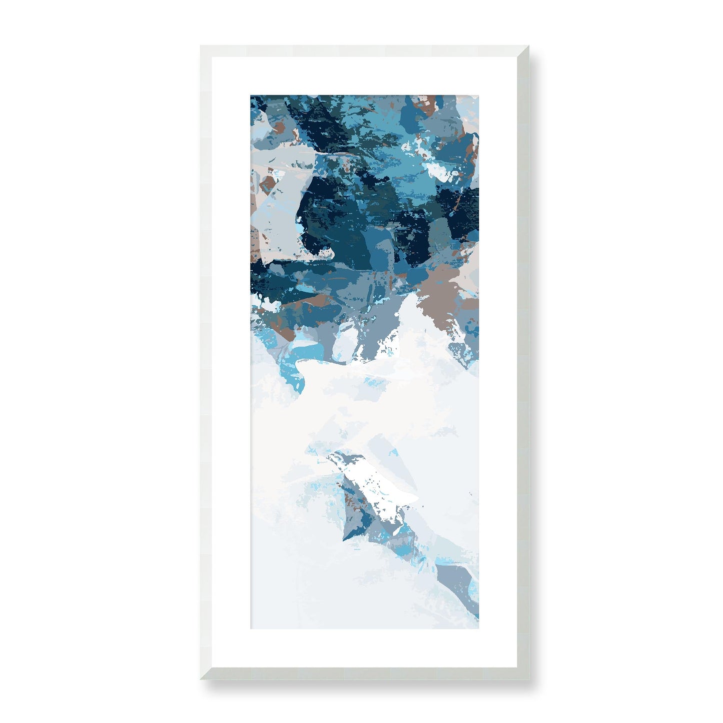 Framed Graphic Art Print, White Mat - 16x33 inches | FP-1153-7693, Prints, Graphic art, White Frame, 41 x 81 cm ,16 x 32 inches