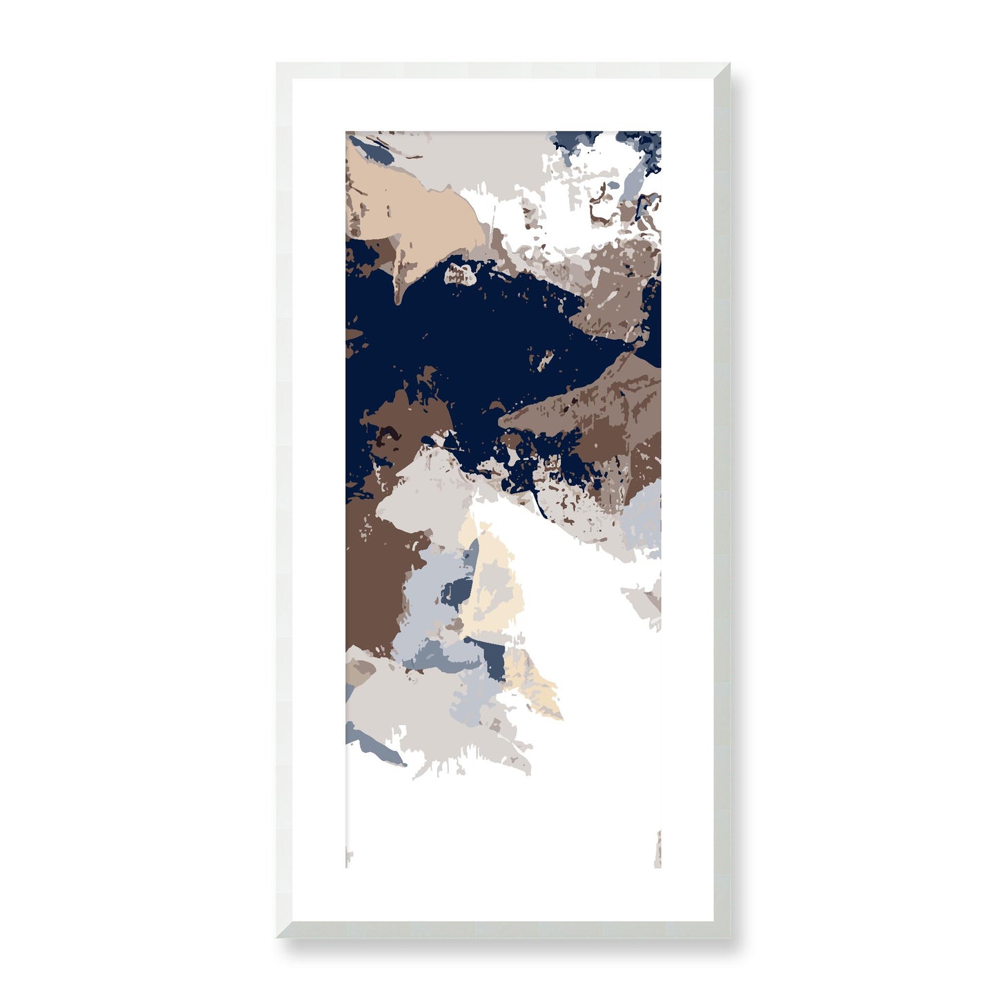 Framed Graphic Art Print, White Mat - 16x33 inches | FP-1161-7692, Prints, Graphic art, White Frame, 41 x 81 cm ,16 x 32 inches