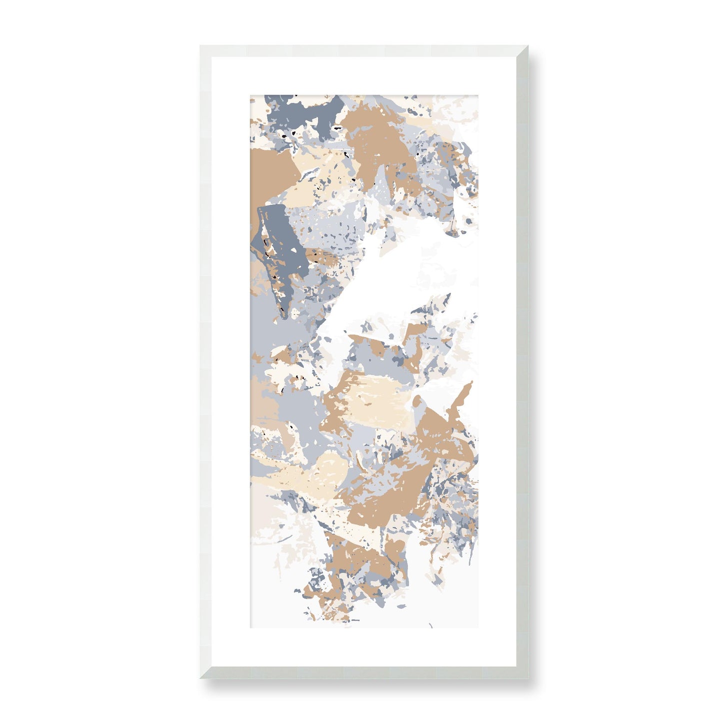 Framed Graphic Art Print, White Mat - 16x33 inches | FP-1163-7695, Prints, Graphic art, White Frame, 41 x 81 cm ,16 x 32 inches
