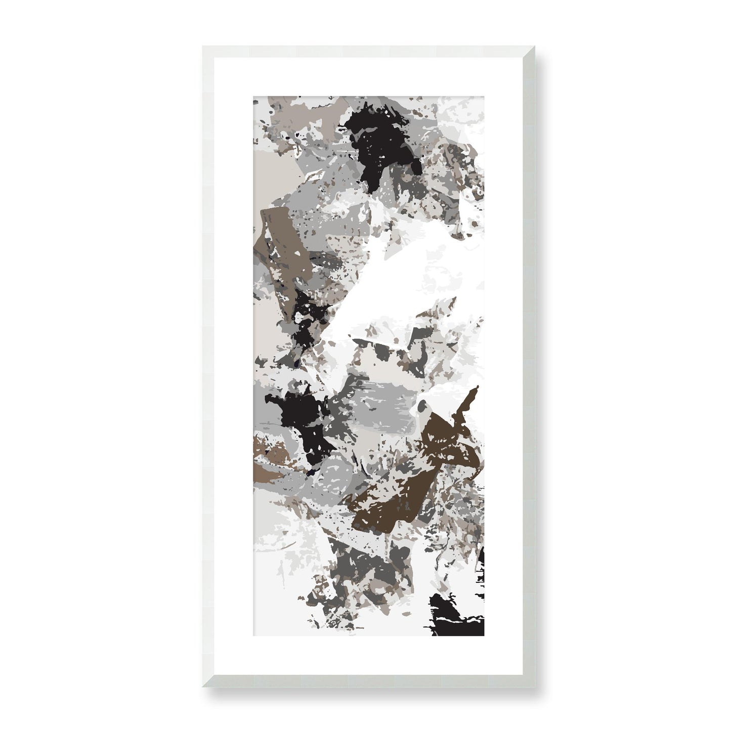 Framed Graphic Art Print, White Mat - 16x33 inches | FP-1171-7695, Prints, Graphic art, White Frame, 41 x 81 cm ,16 x 32 inches