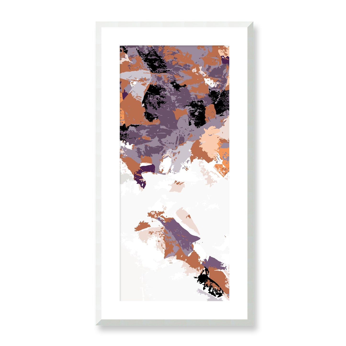 Framed Graphic Art Print, White Mat - 16x33 inches | FP-1181-7693, Prints, Graphic art, White Frame, 41 x 81 cm ,16 x 32 inches