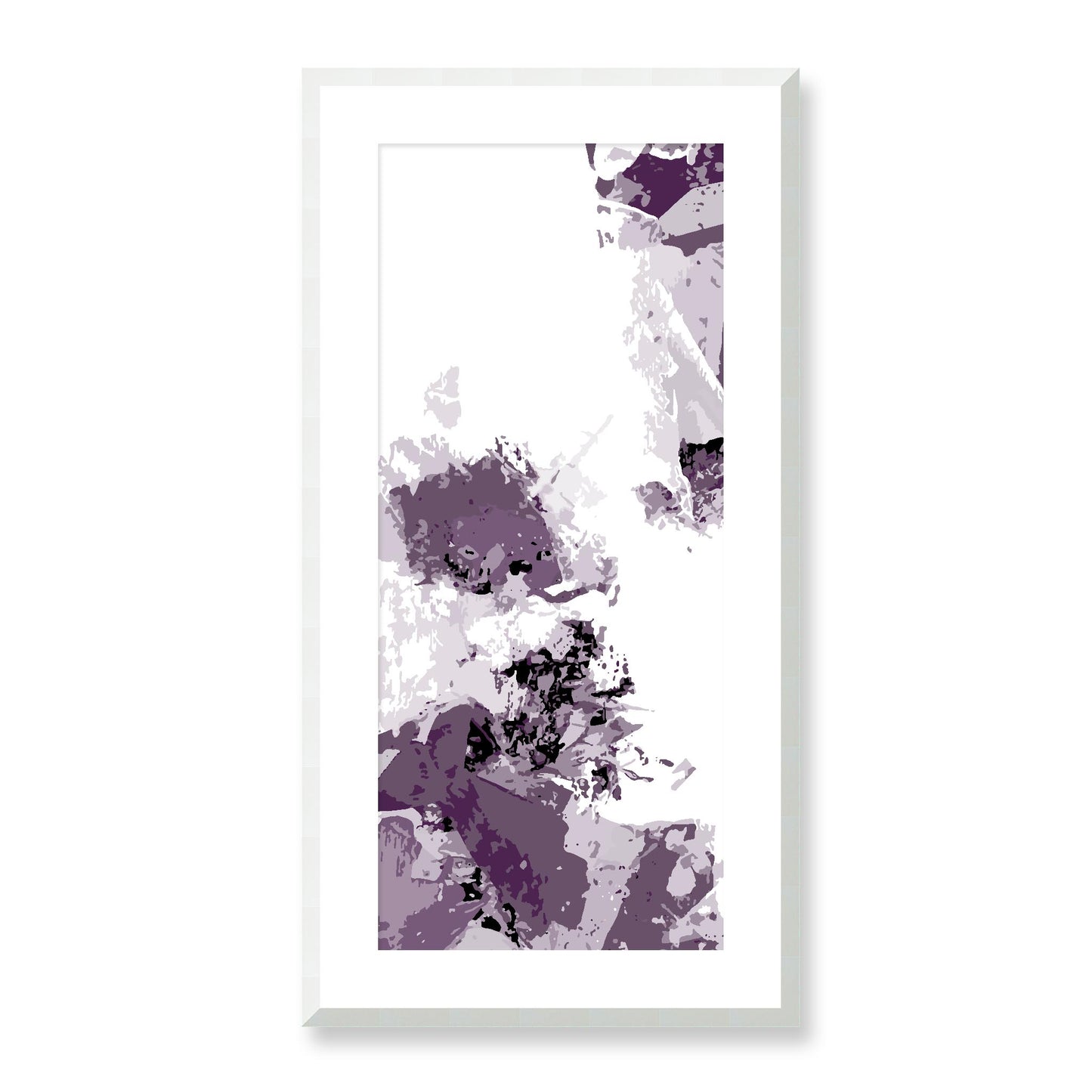 Framed Graphic Art Print, White Mat - 16x33 inches | FP-1182-7694, Prints, Graphic art, White Frame, 41 x 81 cm ,16 x 32 inches