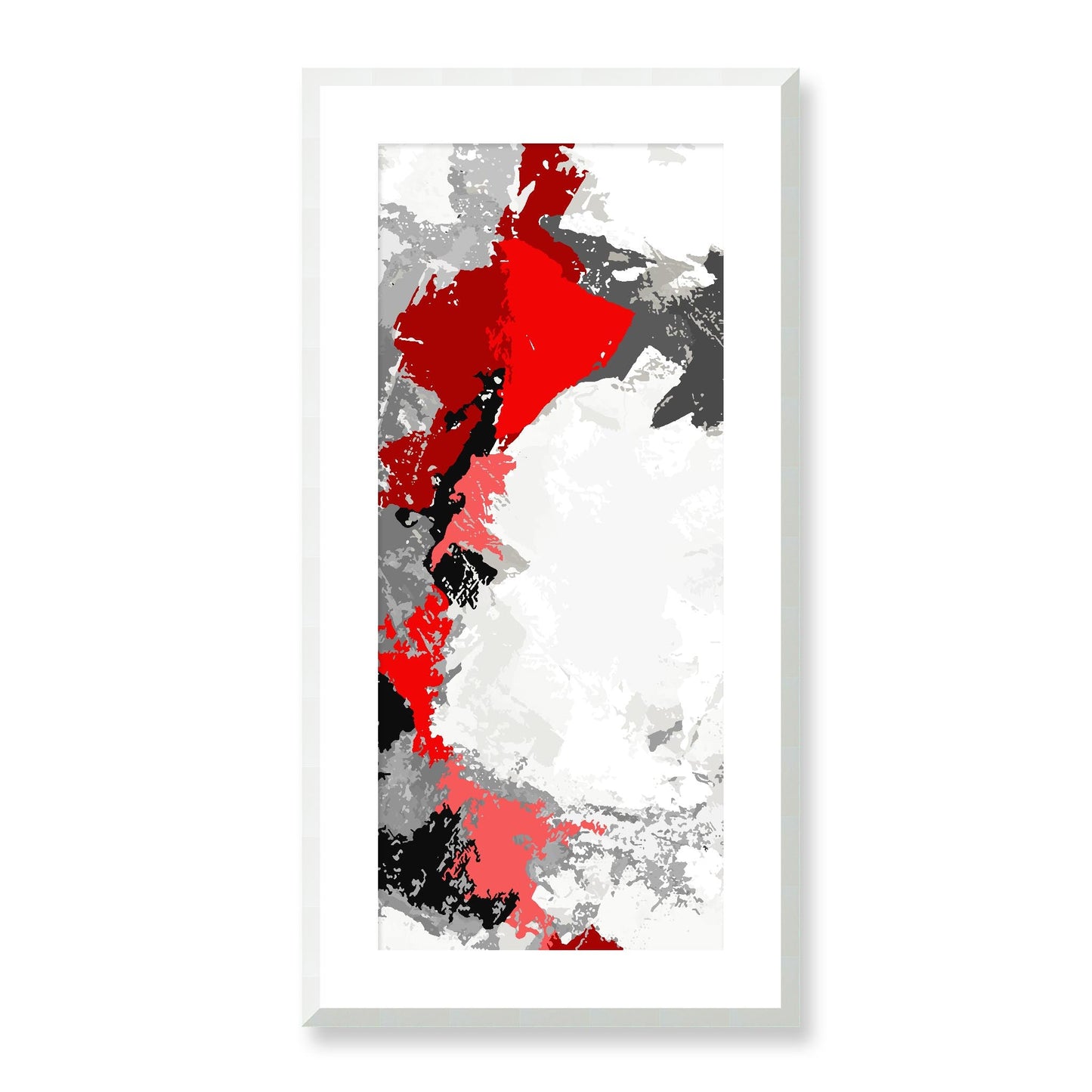 Framed Graphic Art Print, White Mat - 16x33 inches | FP-1192-7691, Prints, Graphic art, White Frame, 41 x 81 cm ,16 x 32 inches