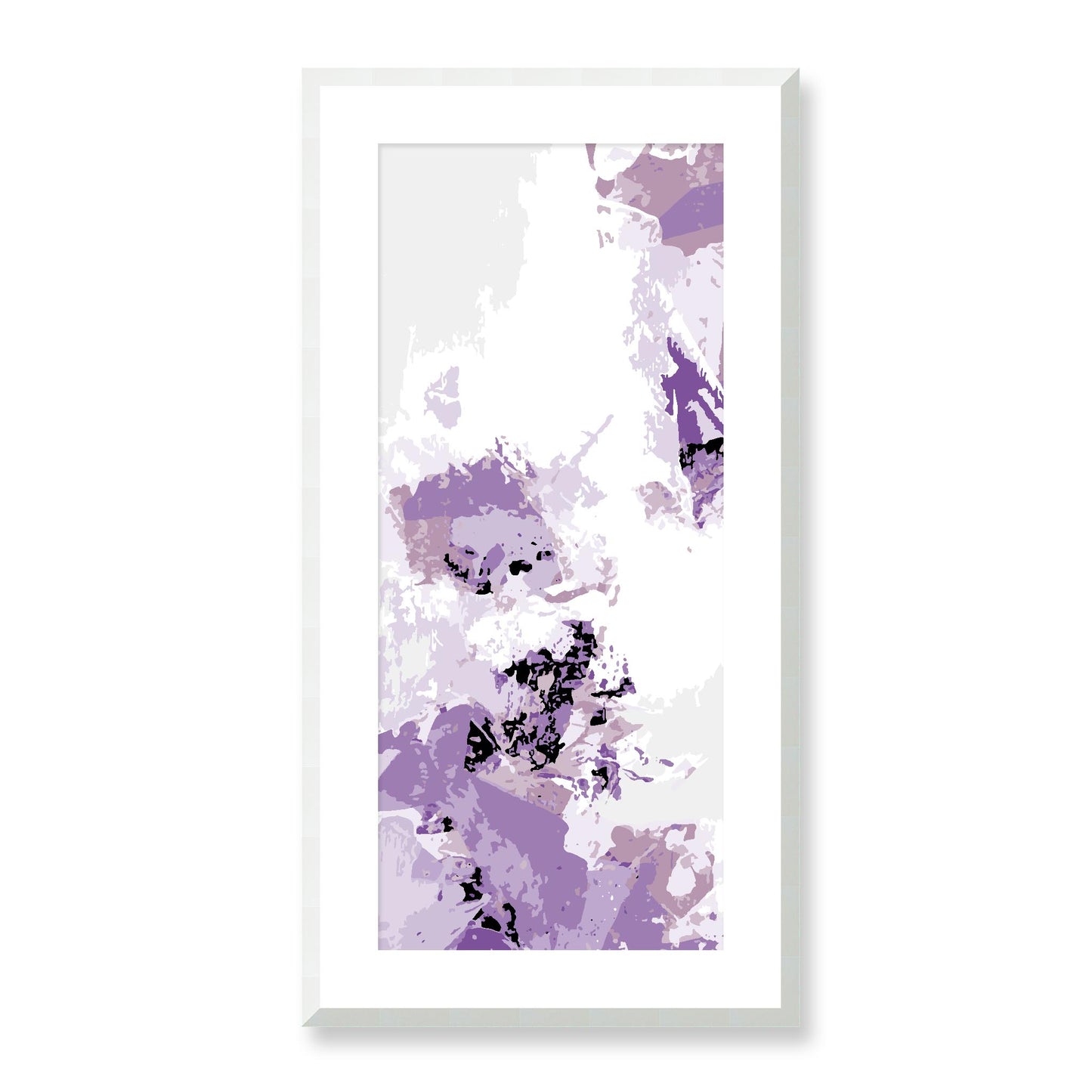 Framed Graphic Art Print, White Mat - 16x33 inches | FP-1251-7694, Prints, Graphic art, White Frame, 41 x 81 cm ,16 x 32 inches