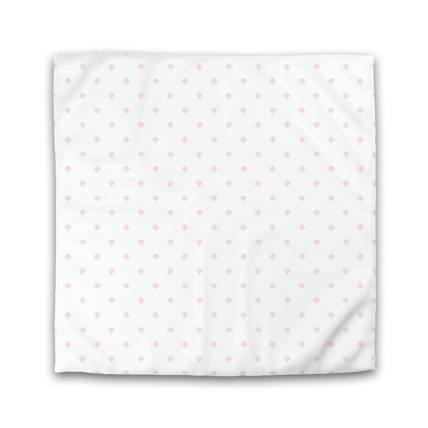Off-white Cotton Sateen Duvet Cover, Pink Hand-painted Swizzle Motif Print | CSDU-1081-171
