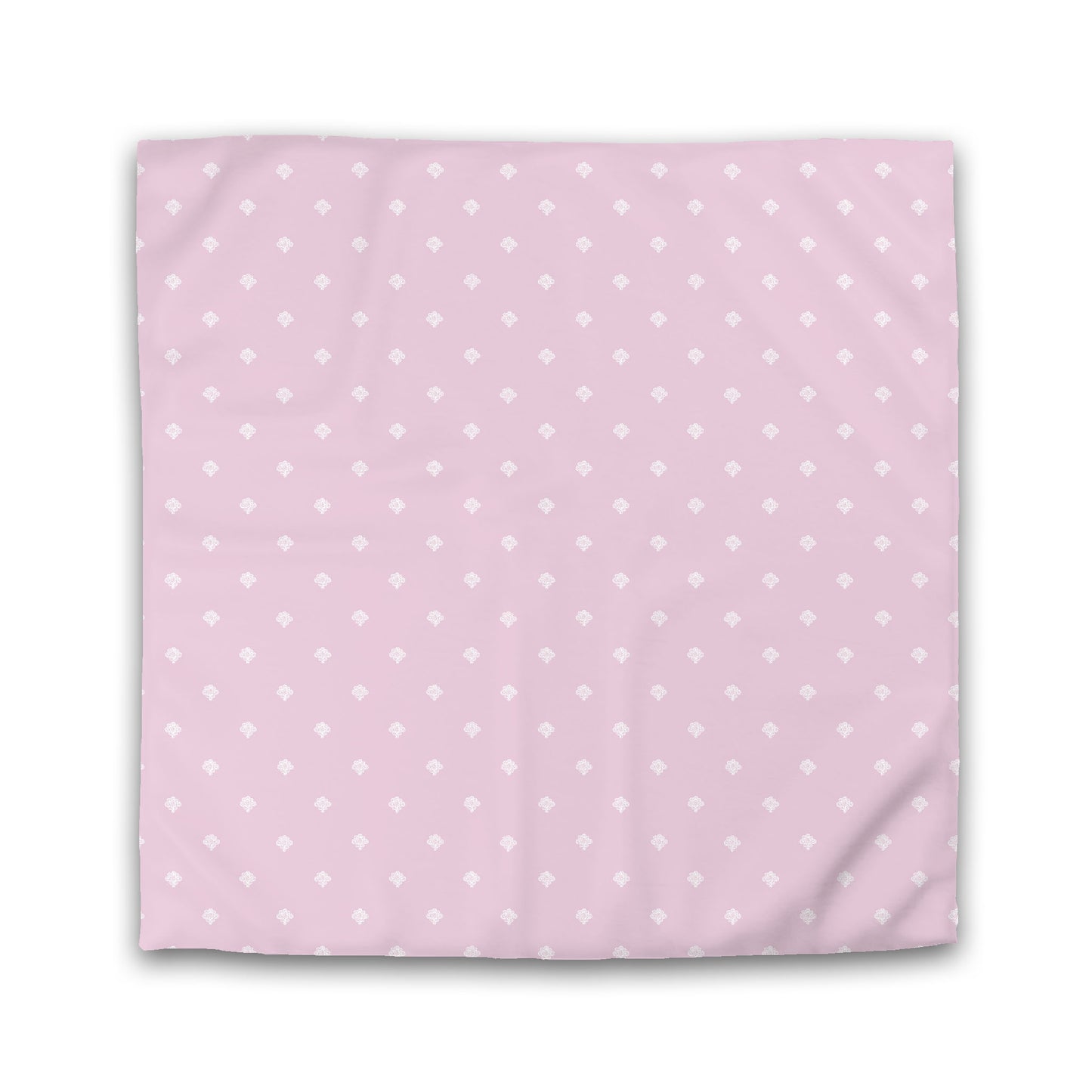 Pink Cotton Sateen Duvet Cover, Off-white Hand-painted Swizzle Motif Print | CSDU-1081-172
