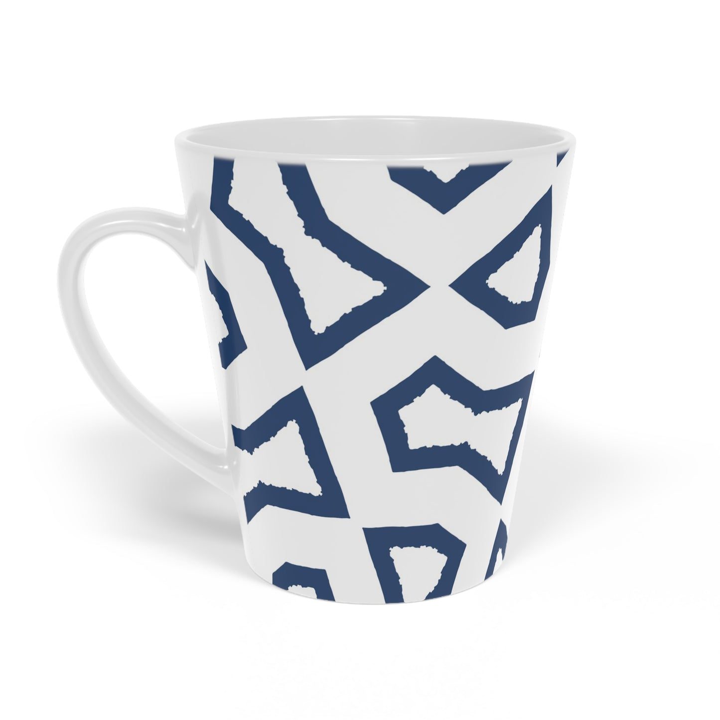 350 mL / 12oz Graphic Art Ceramic Mug | CALM-1291-392, Royal Blue, Right Side