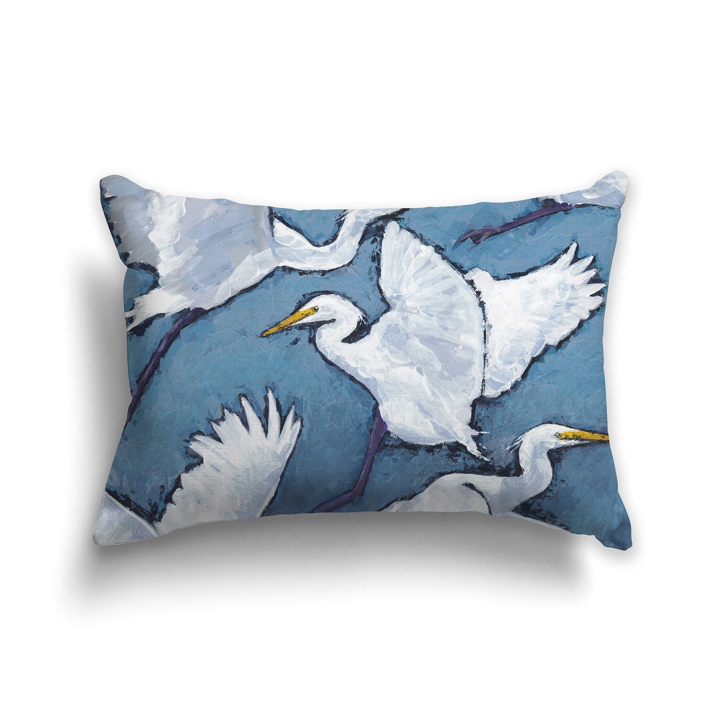 White Herons Fine Art Cushion Cover, CAPC-1020-1, 51 x 36 cm / 20 x 14 inches