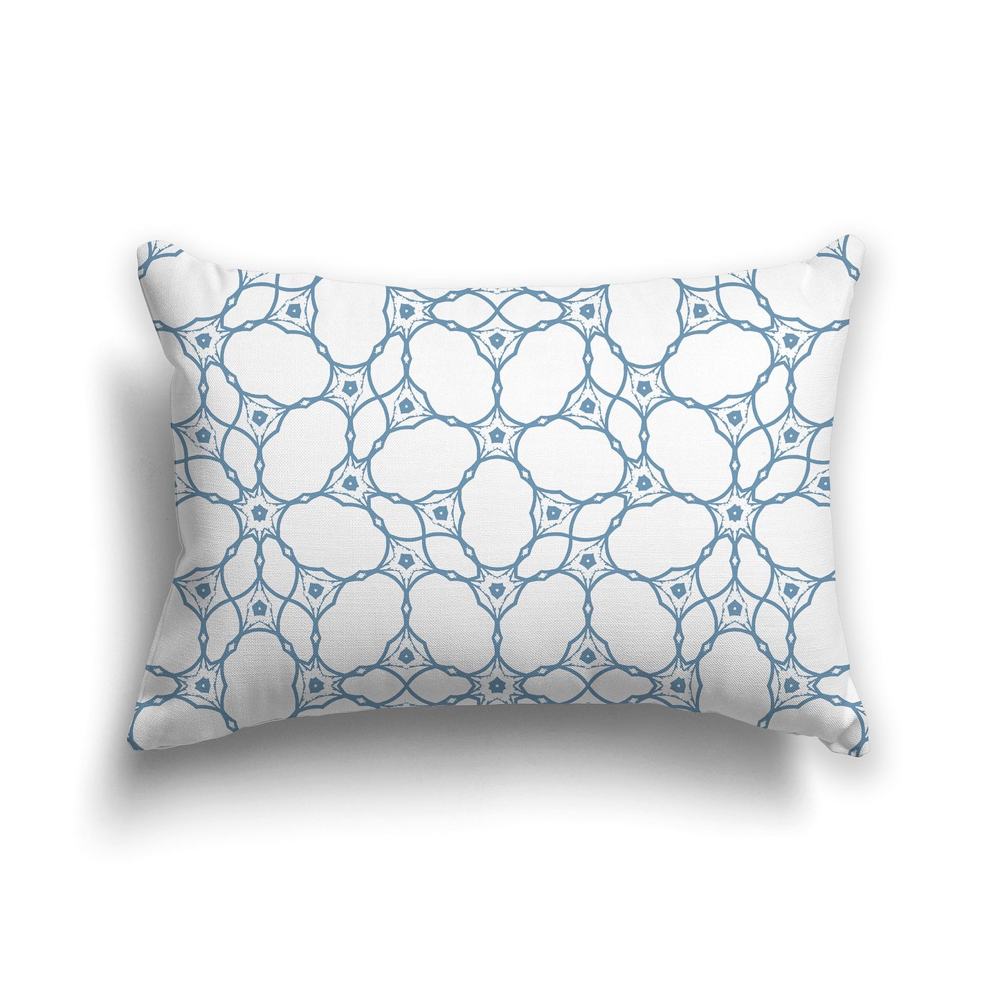 White/Beige-white Pillow with Medium-blue Cloud-shaped Pattern on Both Sides, CAPC-1021-212