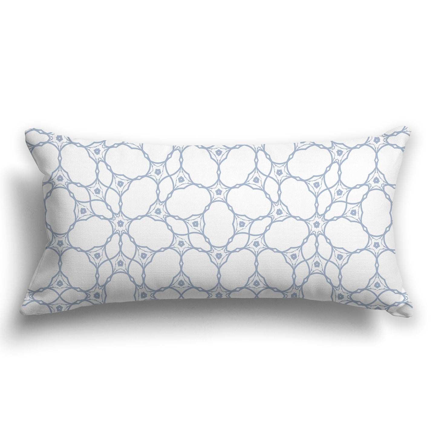 White/Beige-white Pillow with Blue-grey Web-like Pattern on Both Sides, CAPC-1022-211