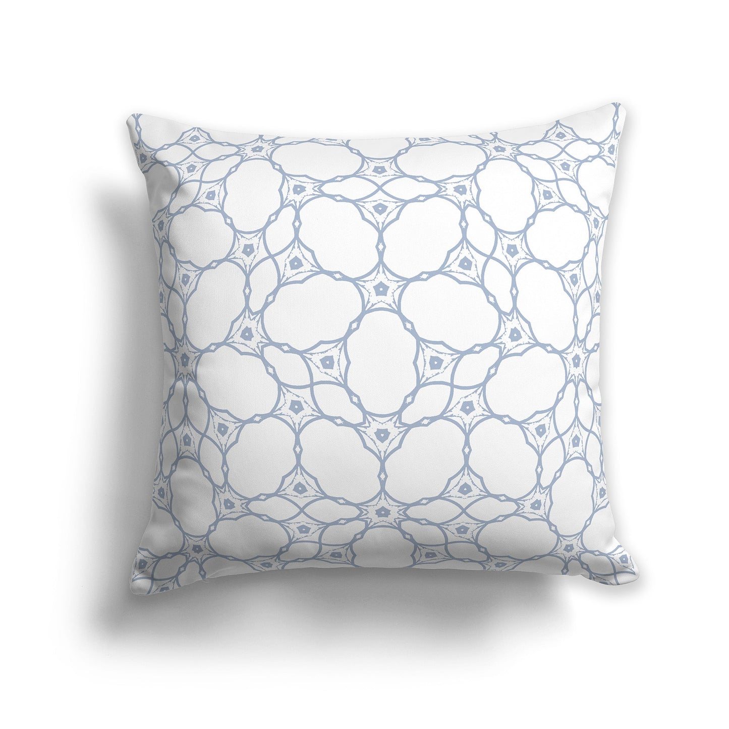 White/Beige-white Pillow with Blue-grey Web-like Pattern on Both Sides, CAPC-1022-211