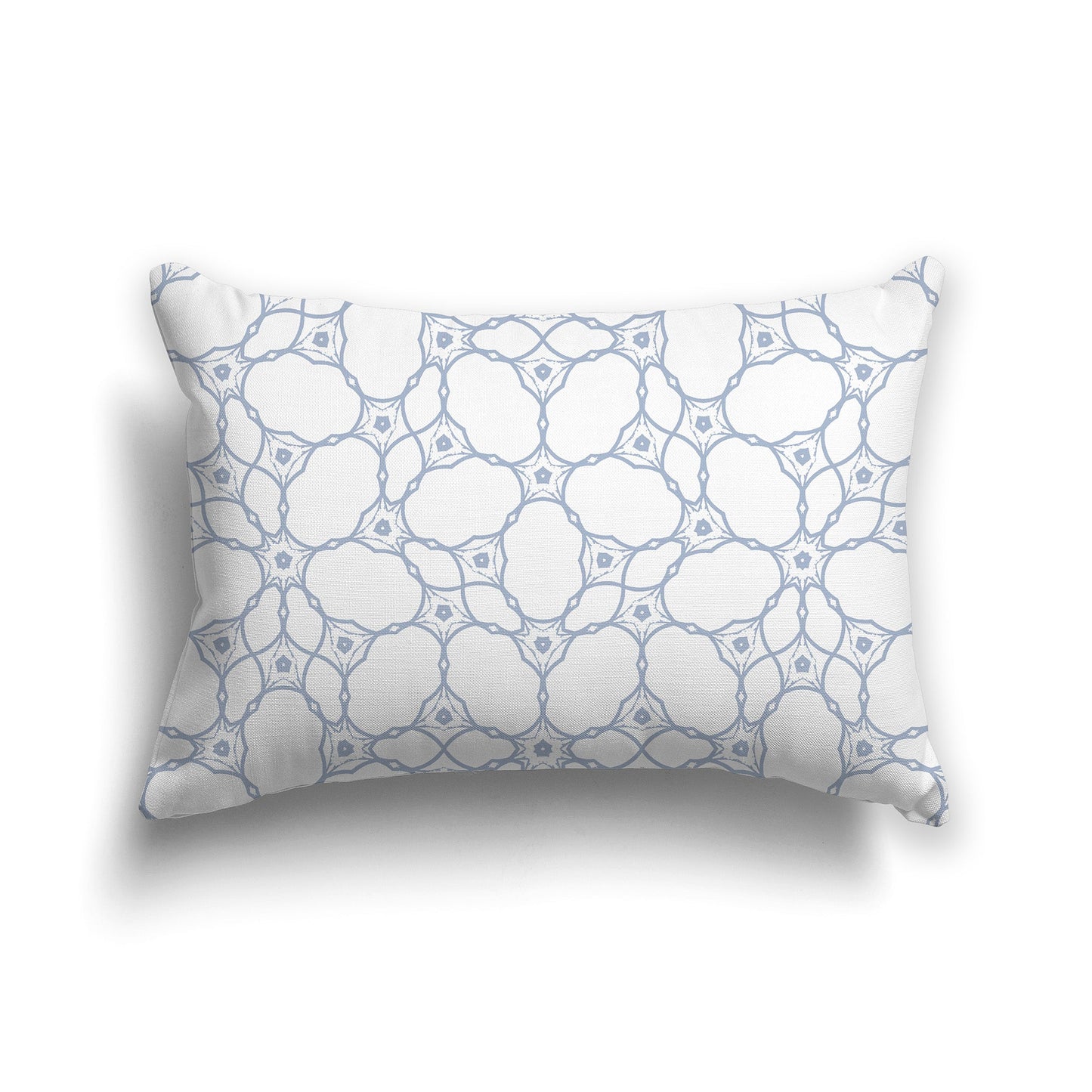 White/Beige-white Pillow with Blue-grey Web-like Pattern on Both Sides, CAPC-1022-211