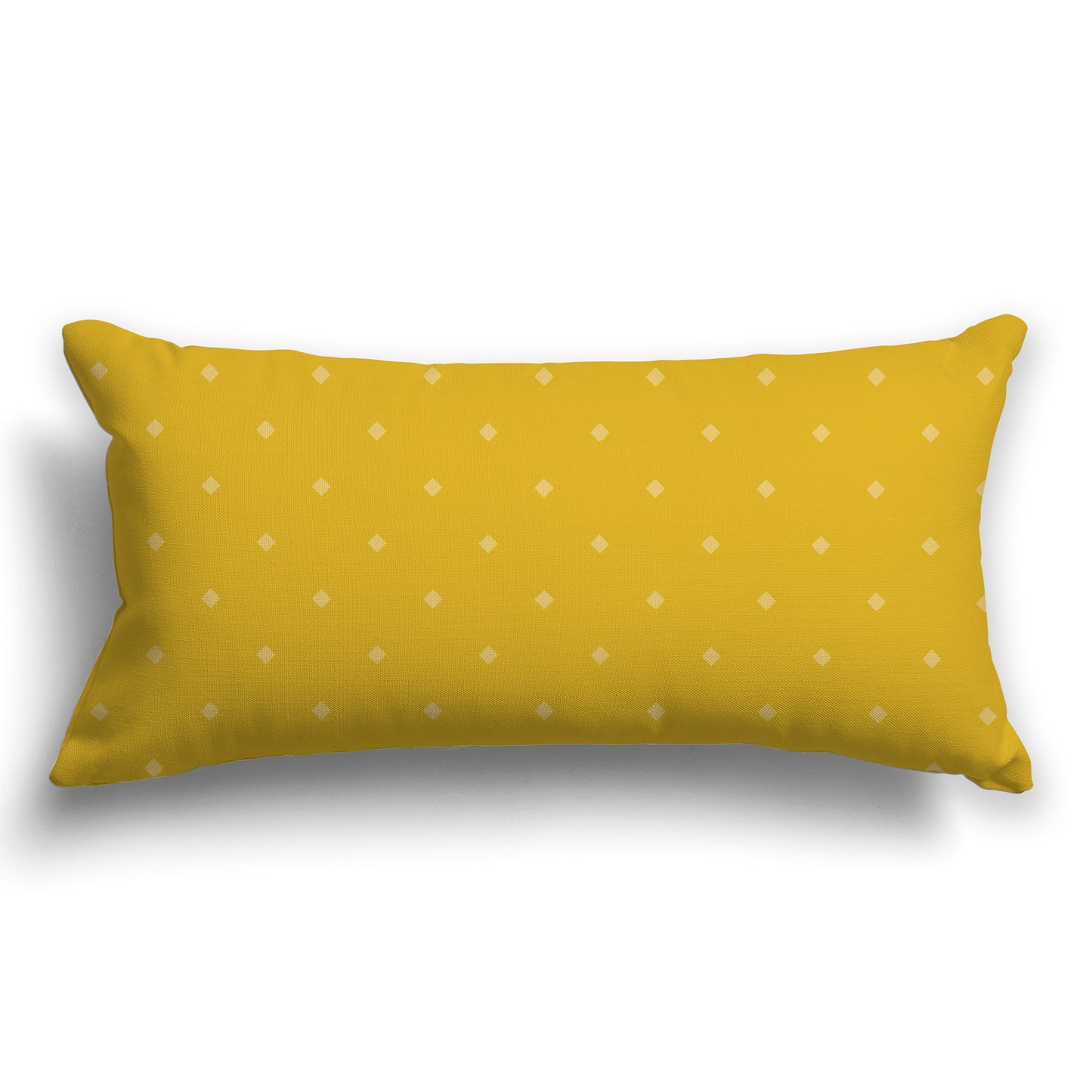 Orange Throw Pillow with Medium-orange Diamond Pattern on Front, CAPC-1042-102