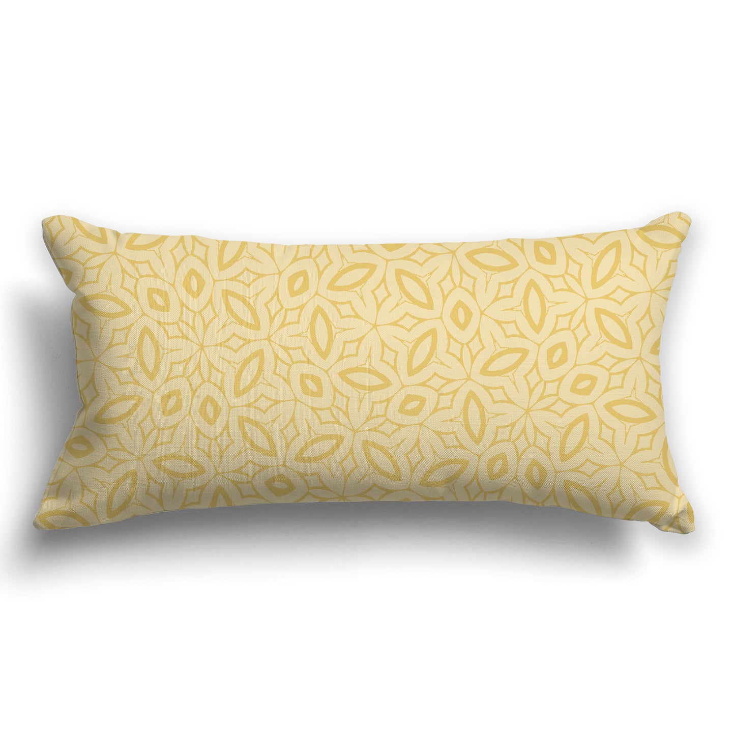 Muted-orange Throw Pillow with Medium-orange Elliptical Pattern Pattern on Both Sides, CAPC-1042-221