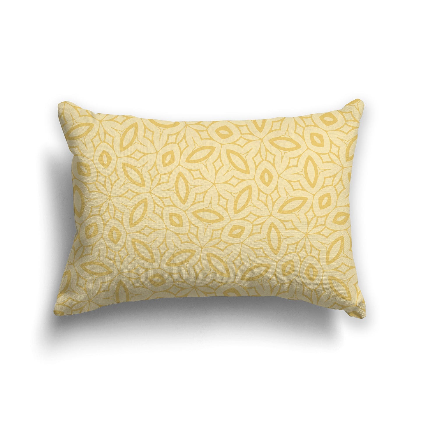 Muted-orange Throw Pillow with Medium-orange Elliptical Pattern Pattern on Both Sides, CAPC-1042-221