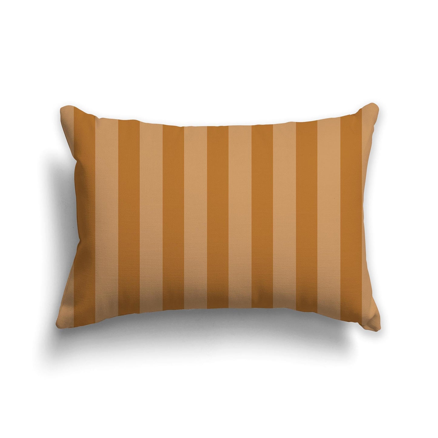 Medium-Brown Throw Pillow with Two tone Brown Bars on Front, CAPC-1043-053