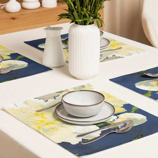 Placemat Set with Hand-painted Floral Print | CABF-1050