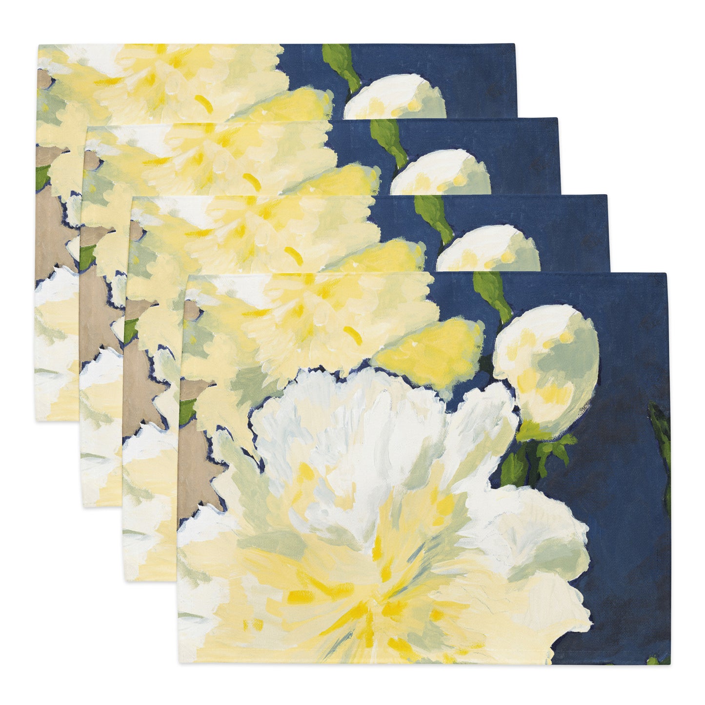 Placemat Set with Hand-painted Floral Print | CABF-1050