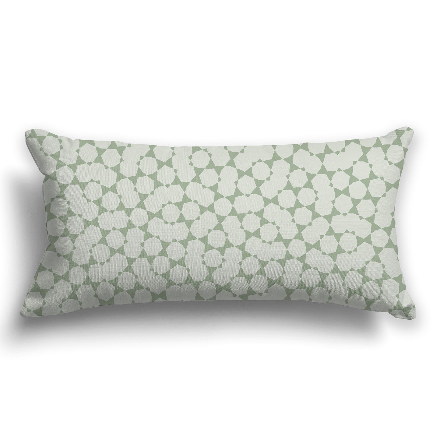 Throw Pillow with Two-tone Green Pattern on Both Sides, CAPC-1052-201