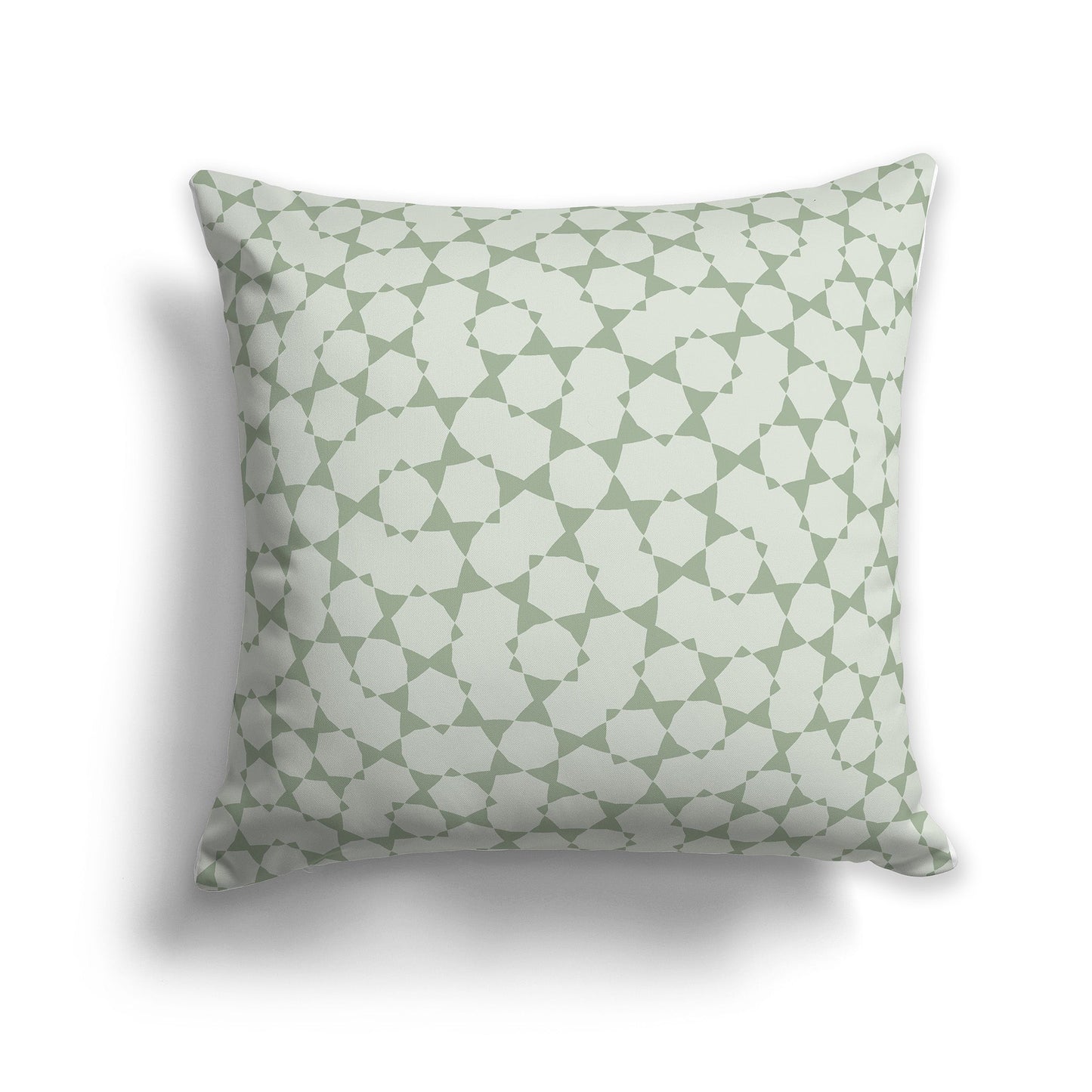 Throw Pillow with Two-tone Green Pattern on Both Sides, CAPC-1052-201