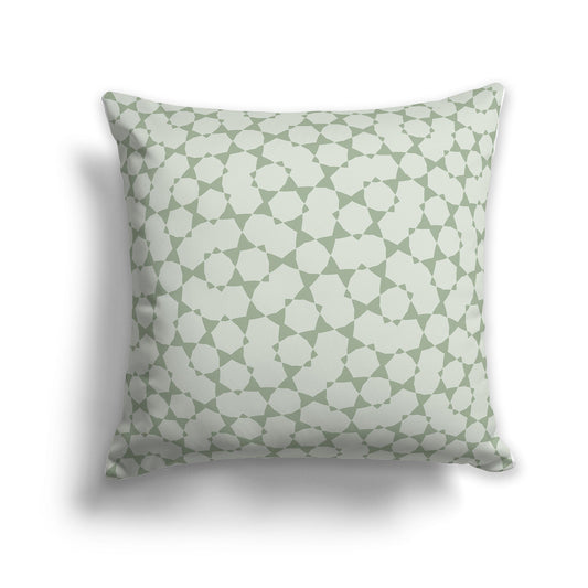 Throw Pillow with Two-tone Green Pattern on Both Sides, CAPC-1052-201