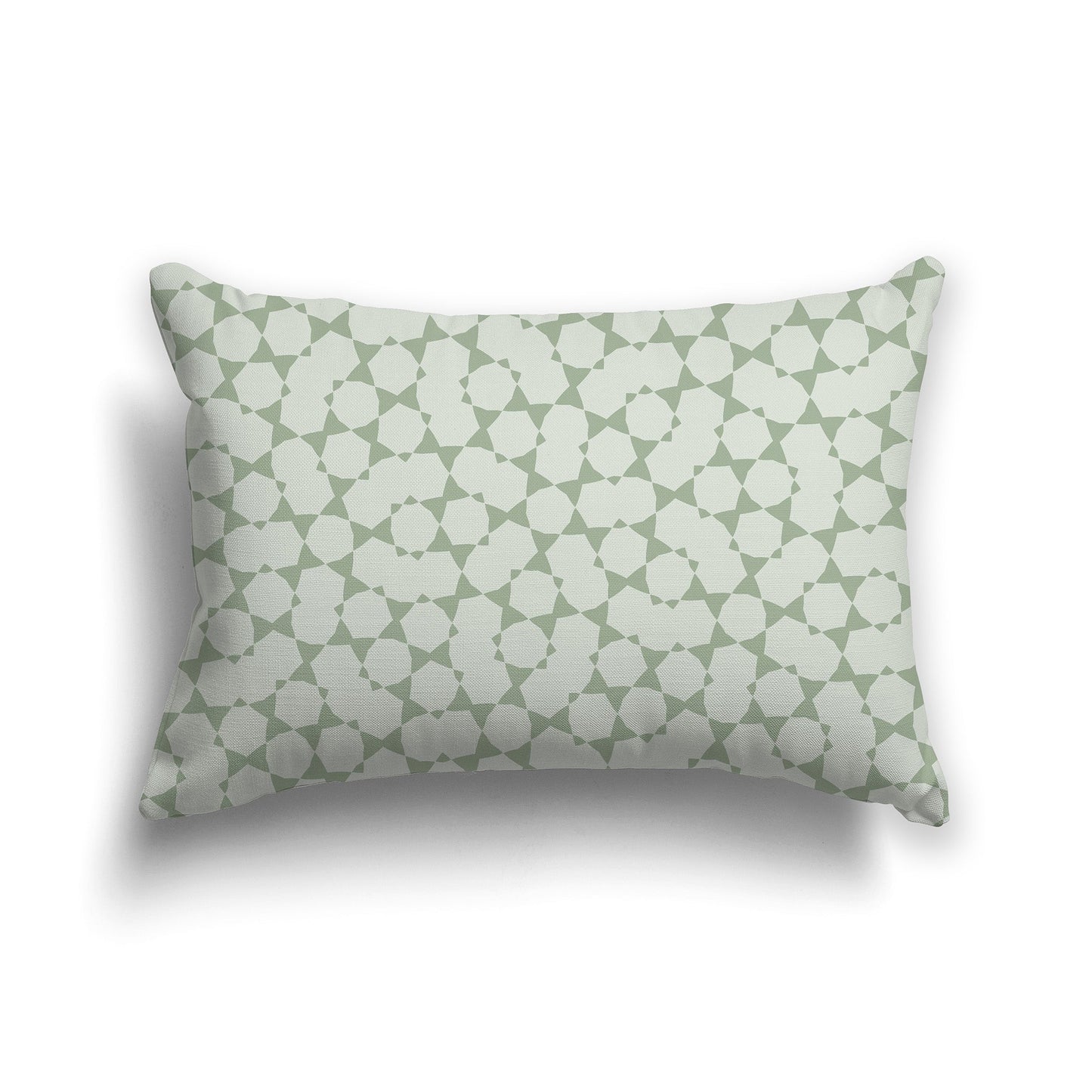 Throw Pillow with Two-tone Green Pattern on Both Sides, CAPC-1052-201