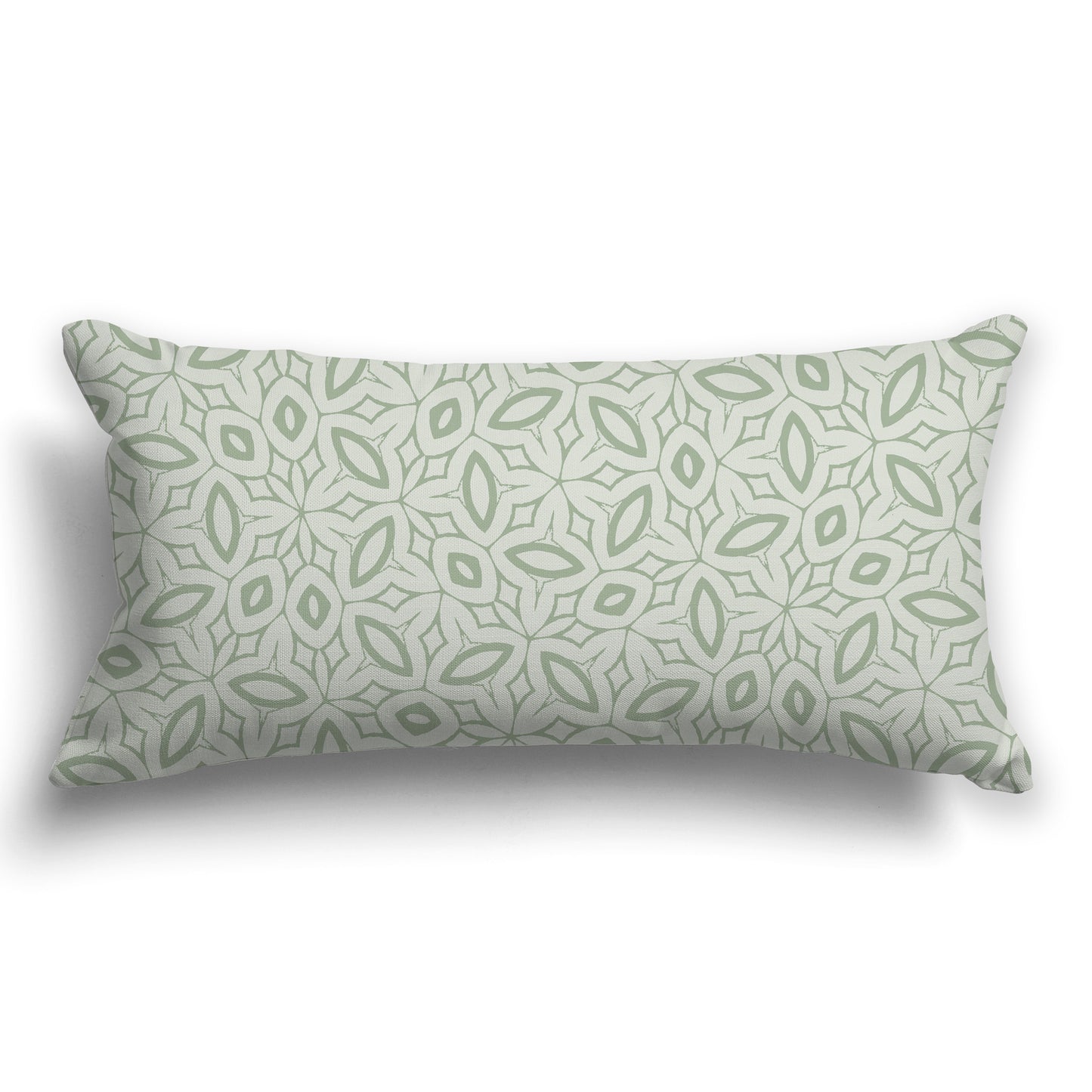 Throw Pillow with Two-tone Green Pattern on Both Sides, CAPC-1052-221
