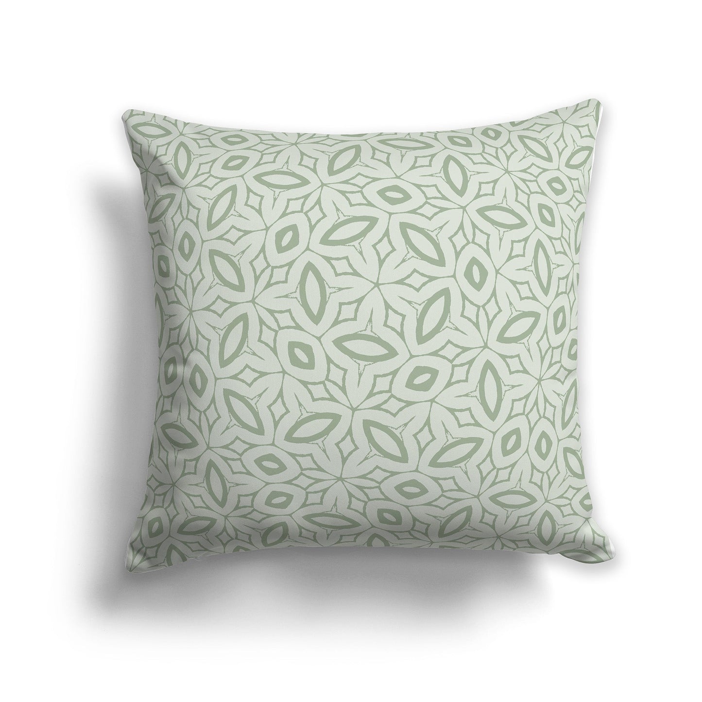 Throw Pillow with Two-tone Green Pattern on Both Sides, CAPC-1052-221