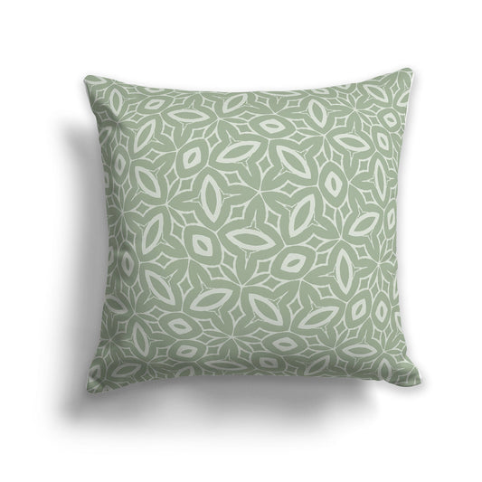 Throw Pillow with Two-tone Green Pattern on Both Sides, CAPC-1052-222