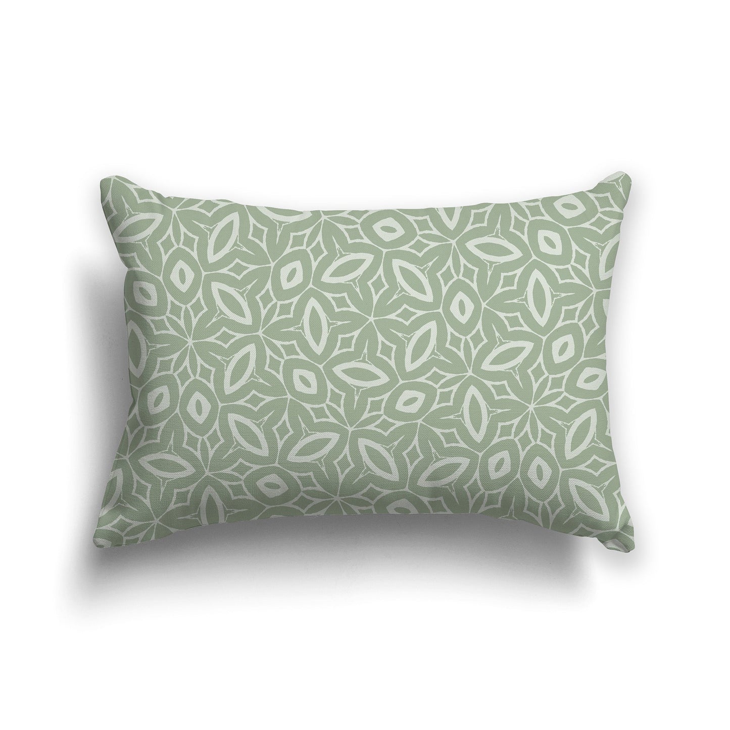 Throw Pillow with Two-tone Green Pattern on Both Sides, CAPC-1052-222